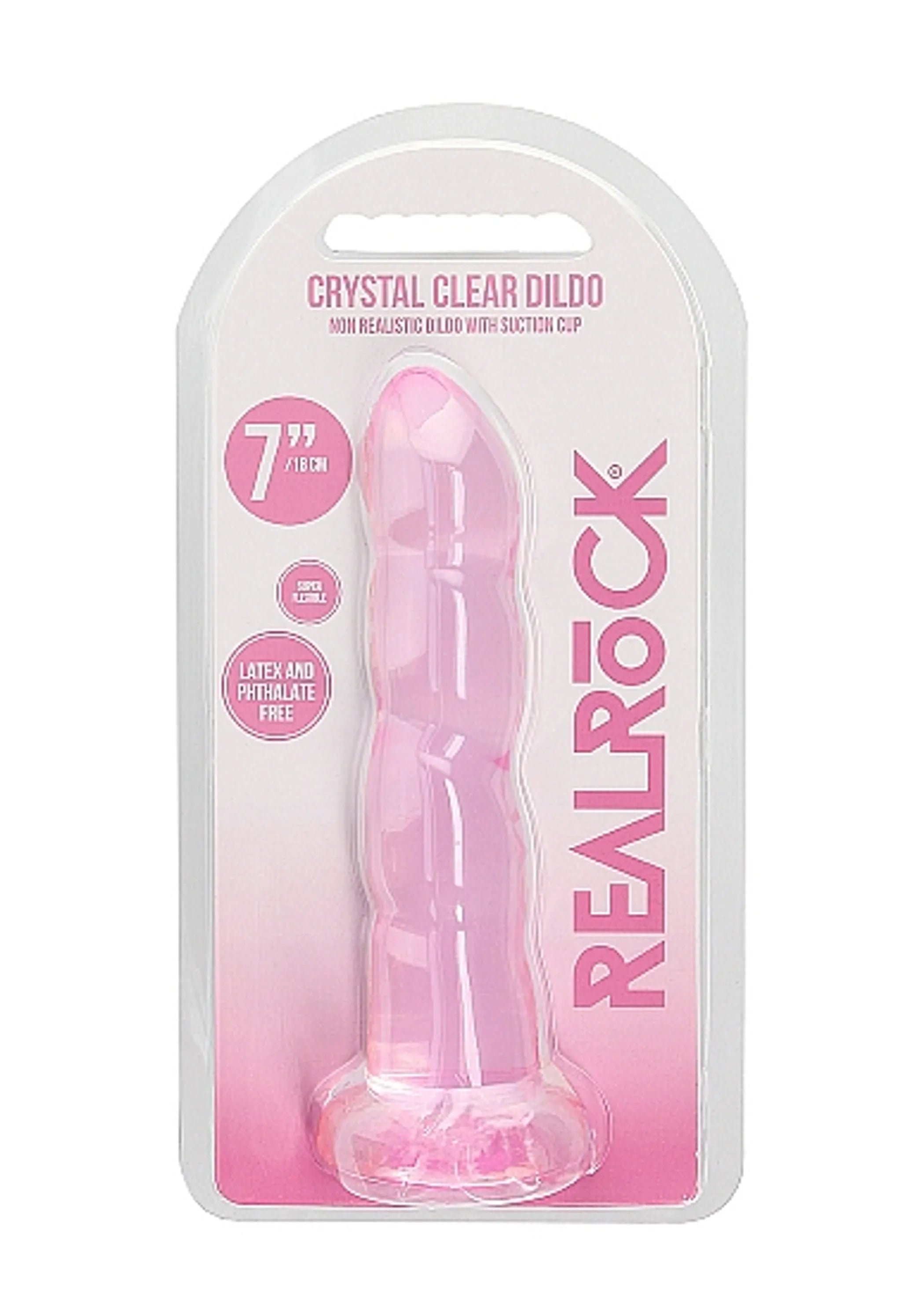 Realrock Non-Realistic 7in Dildo Pink SHOTS AMERICA