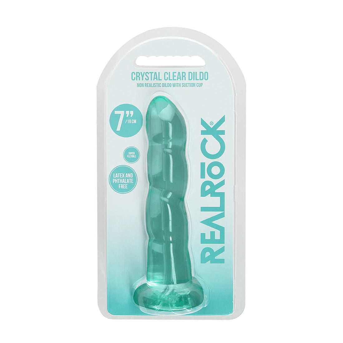 Realrock Non-Realistic 7-Inch Dildo Turquoise SHOTS AMERICA