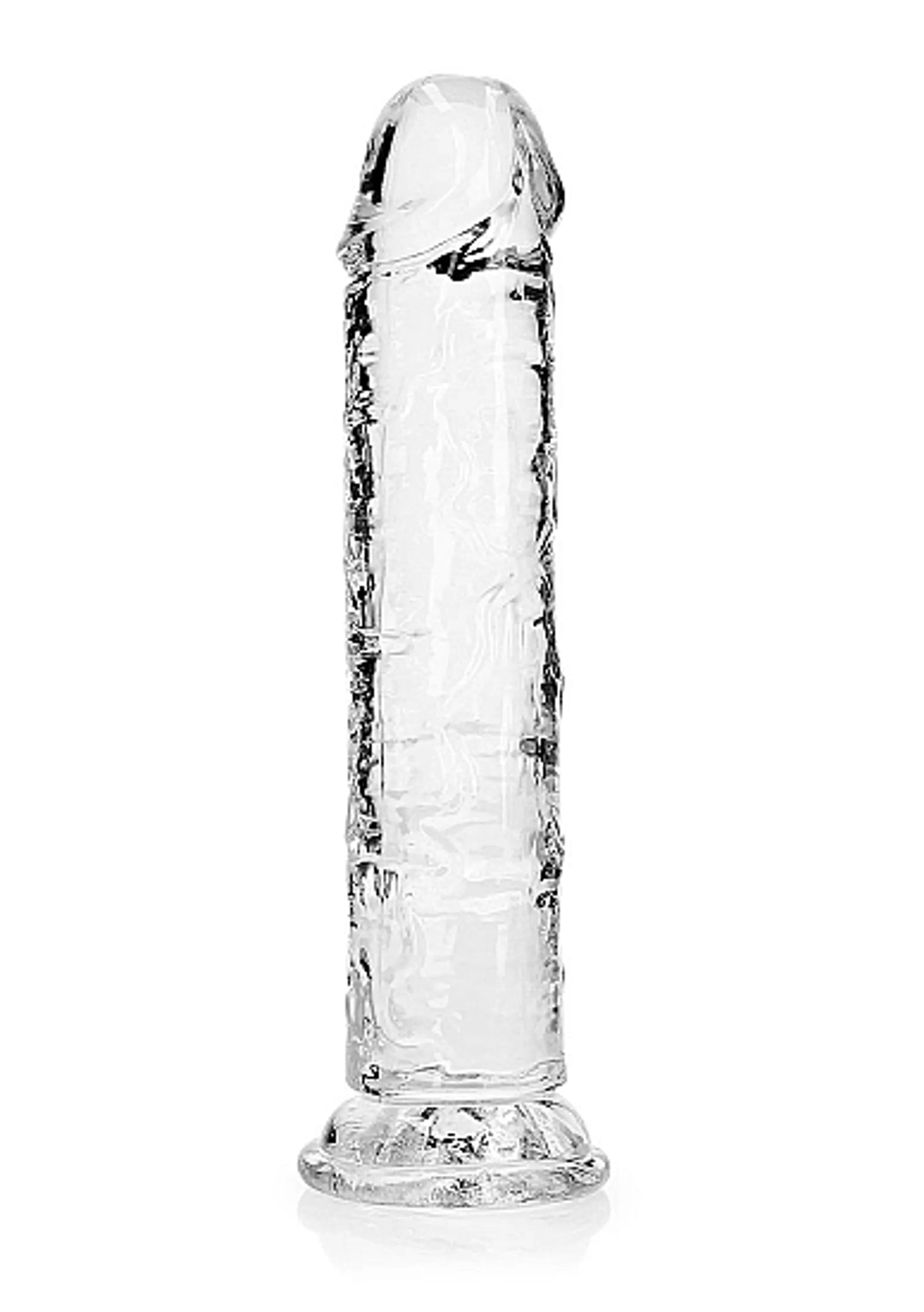 Realrock Straight Realistic 8-Inch Dildo Transparent Shots America