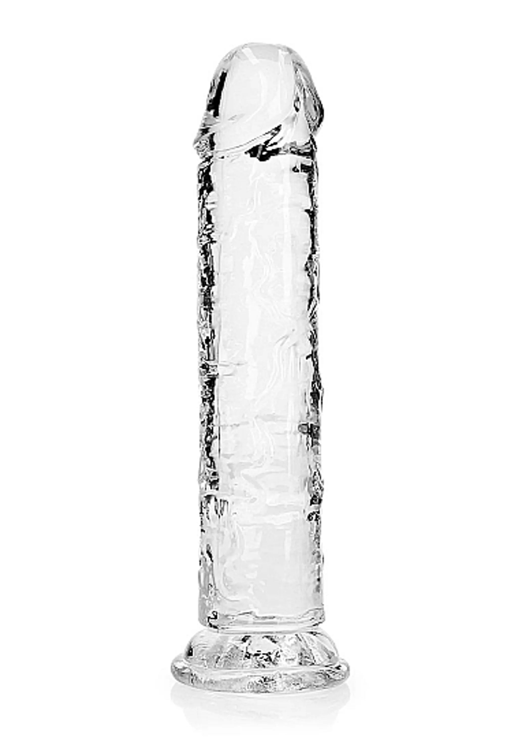 Realrock Straight Realistic 8-Inch Dildo Transparent Shots America
