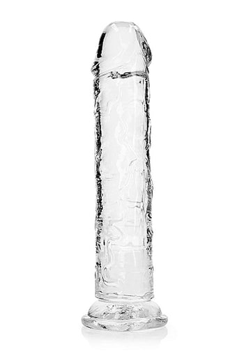 Realrock Straight Realistic 9-Inch Dildo Transparent Shots America