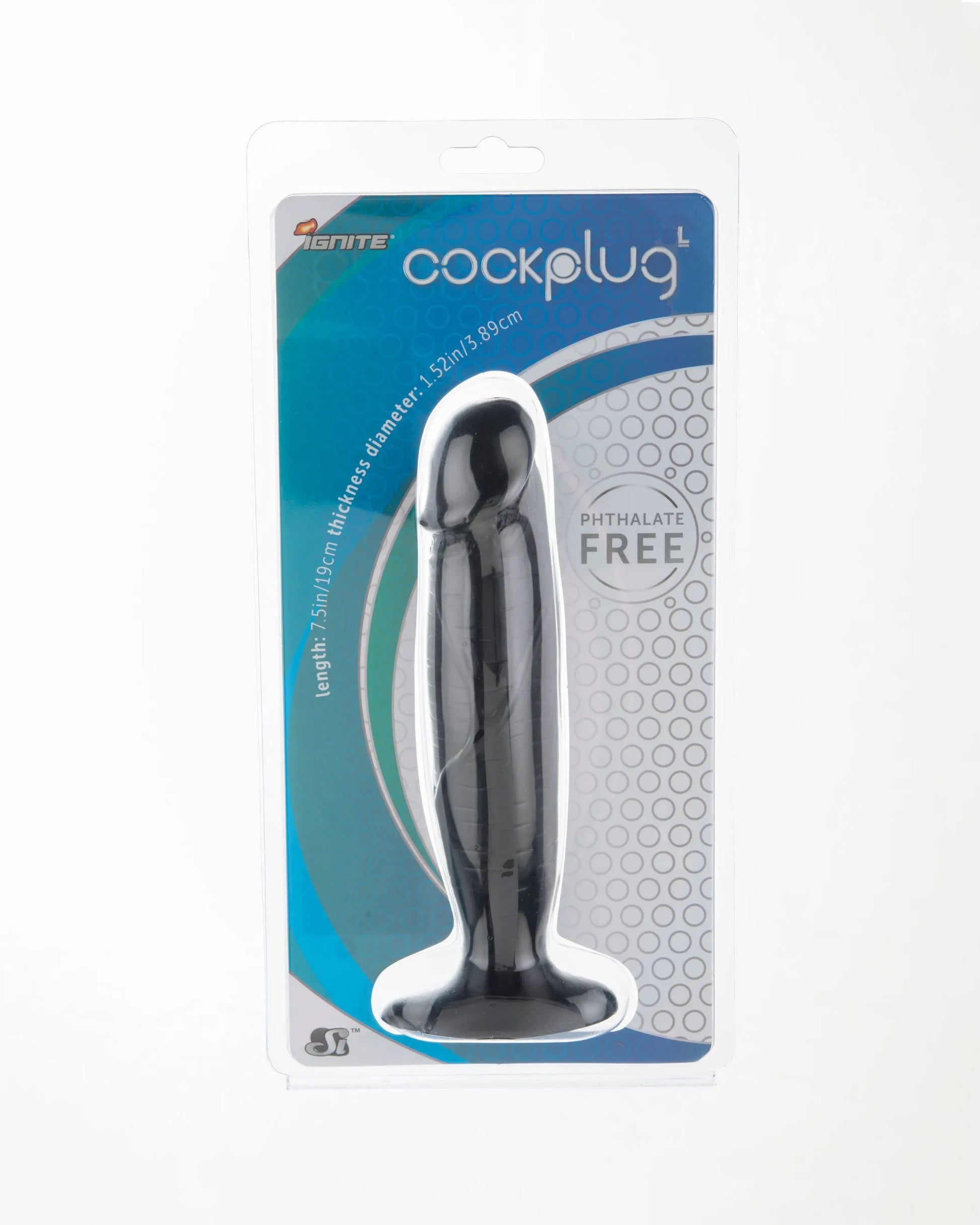 Large Cock Plug Black SI Novelties