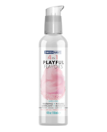 Swiss Navy 4 in 1 Playful Flavors Cotton Candy Lubricant 4oz MD Science