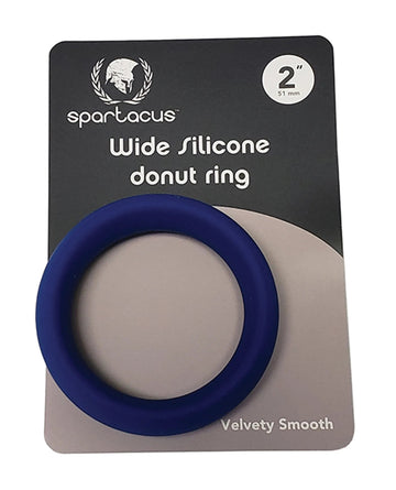 Wide Silicone Donut Ring Blue 2 Inches Spartacus