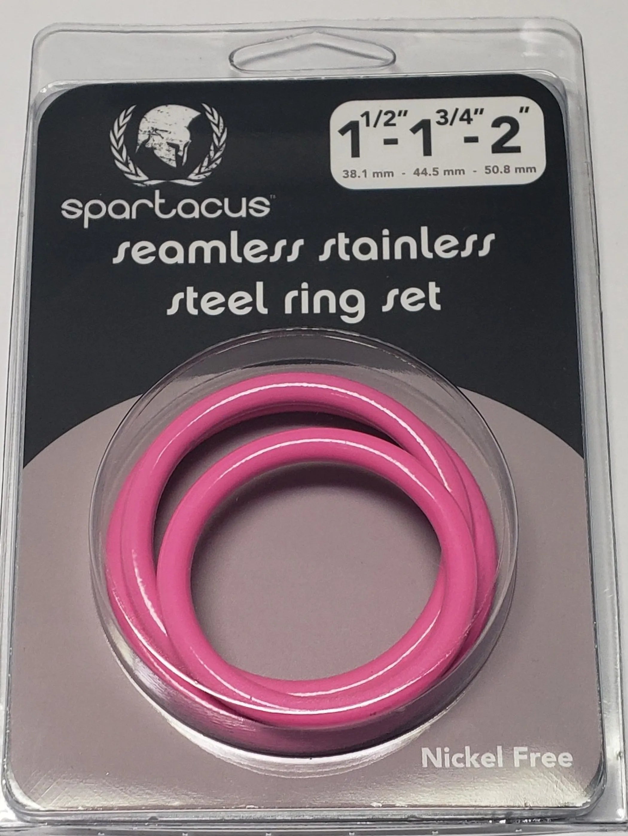 Pink Stainless Steel C-Ring Set Spartacus