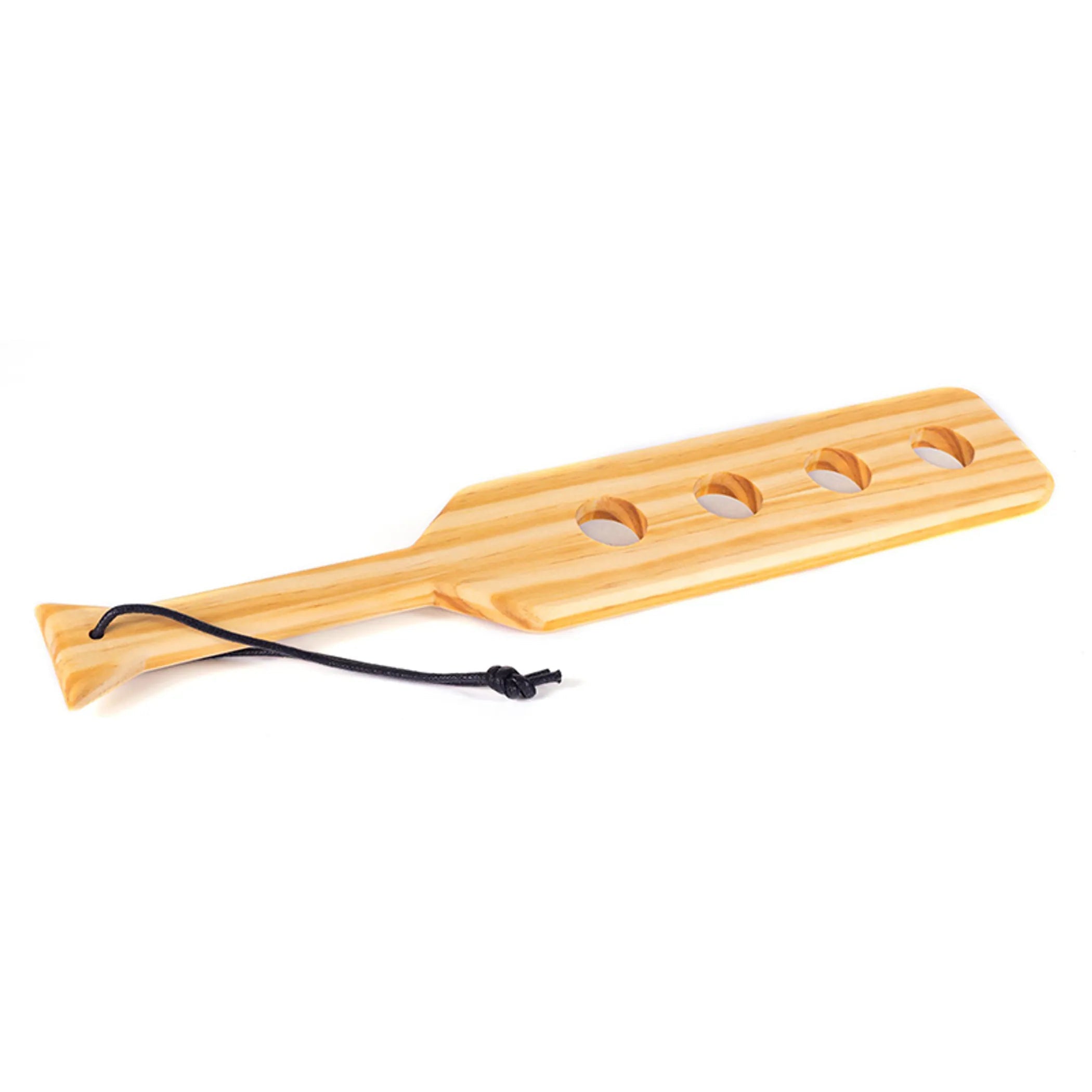 Wood Paddle 38cm With 4 Heart Holes Spartacus