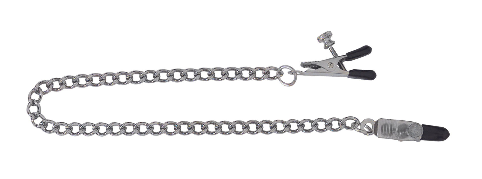 Tapered Tip Adjustable Nipple Clamps with Link Chain Spartacus