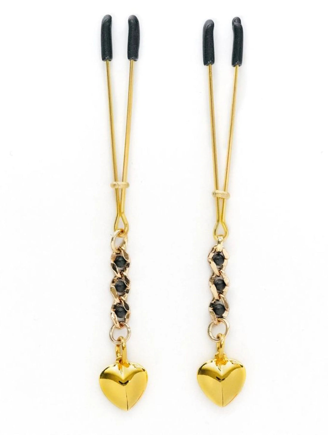 Tweezer Nipple Clamp with Heart Pendant Spartacus