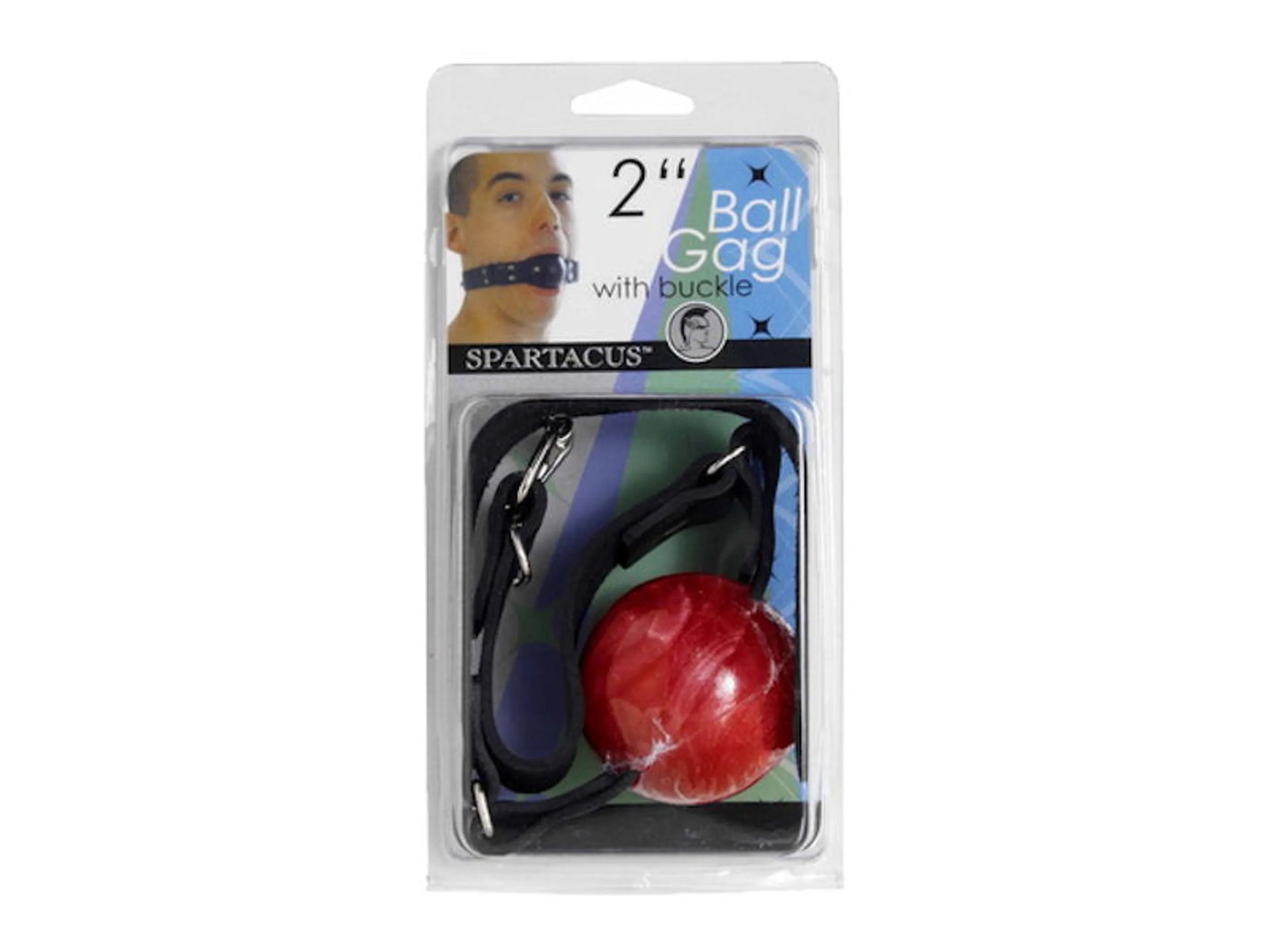 2-Inch Red Ball Gag with Buckle Spartacus