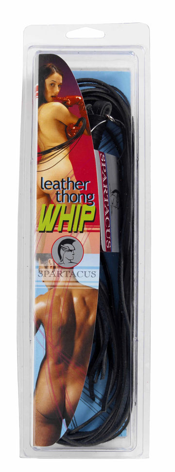 Leather 20in Thong Whip Spartacus