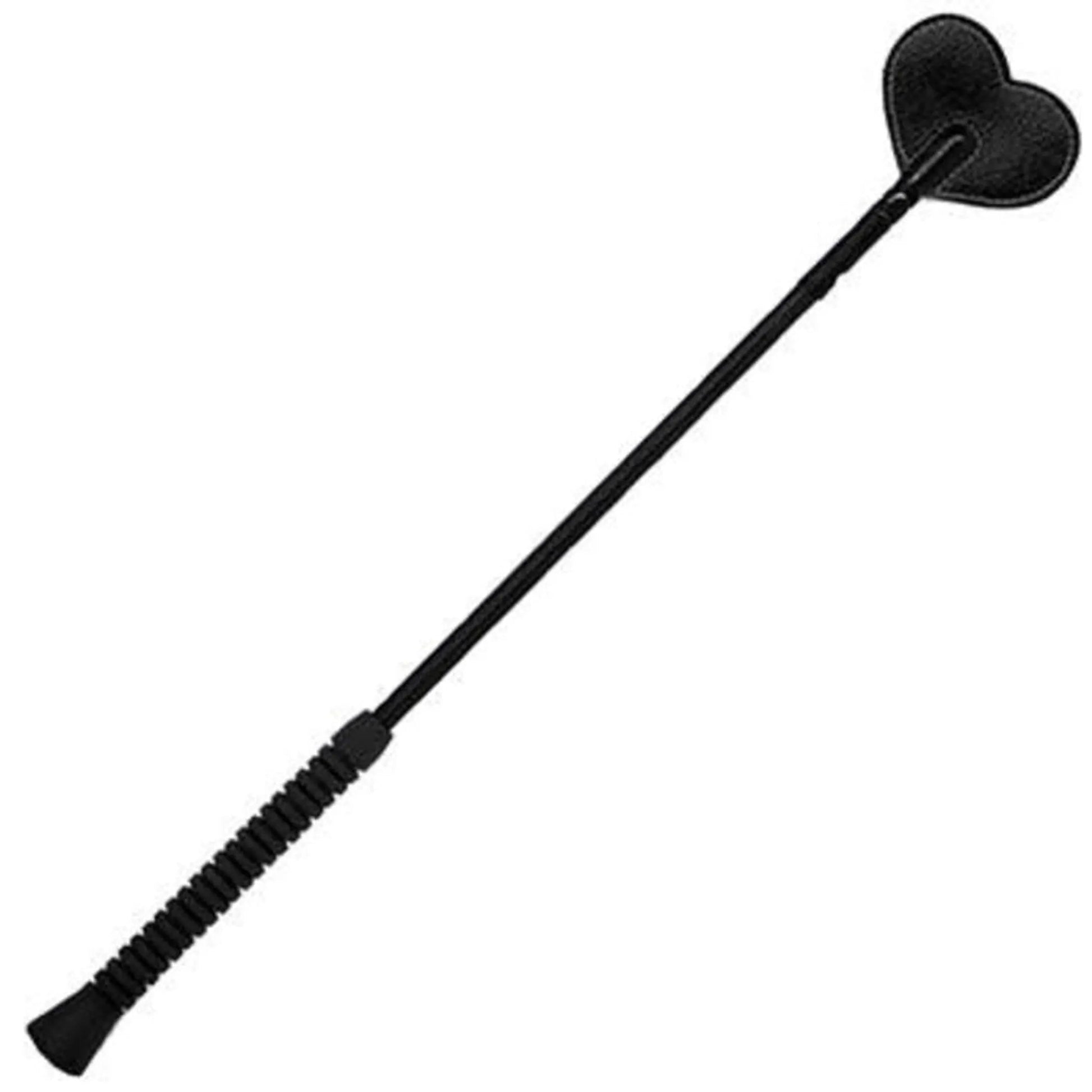 20in Flexi Crop With Black Heart-Shaped Leather Tip Spartacus
