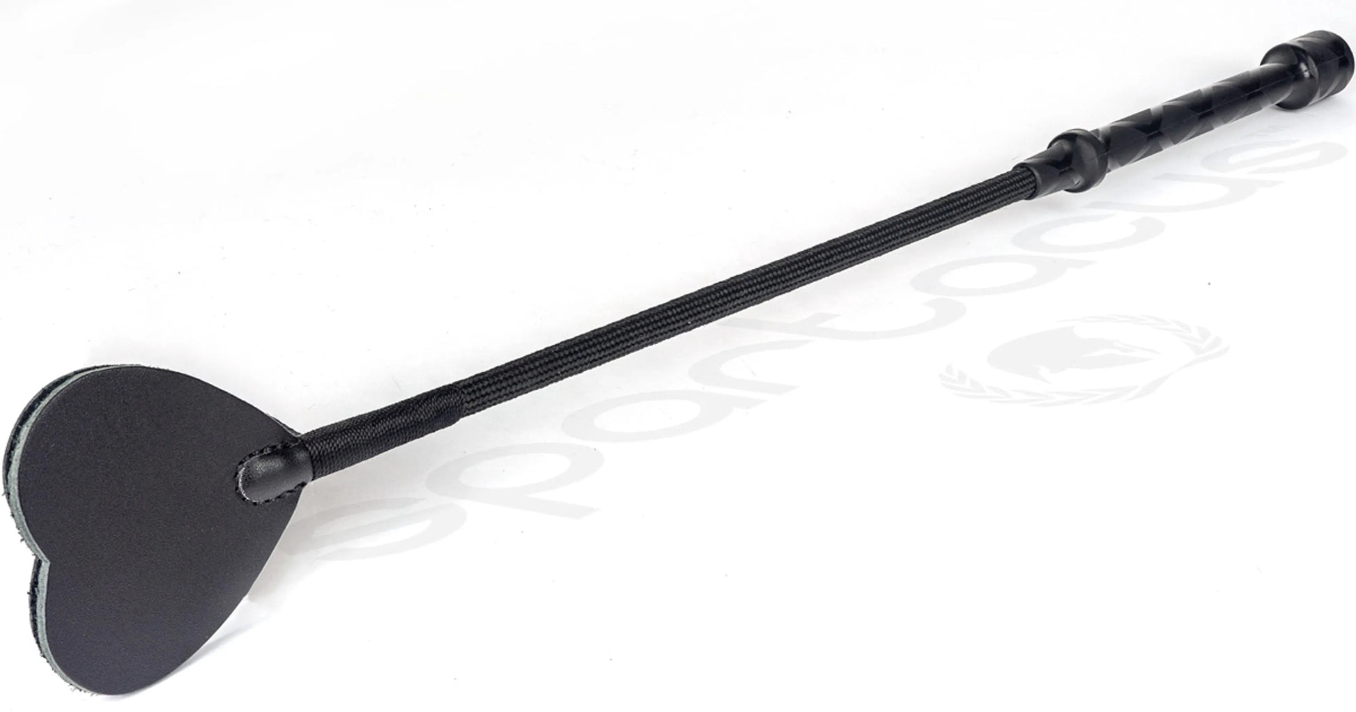20in Flexi Crop With Black Heart-Shaped Leather Tip Spartacus