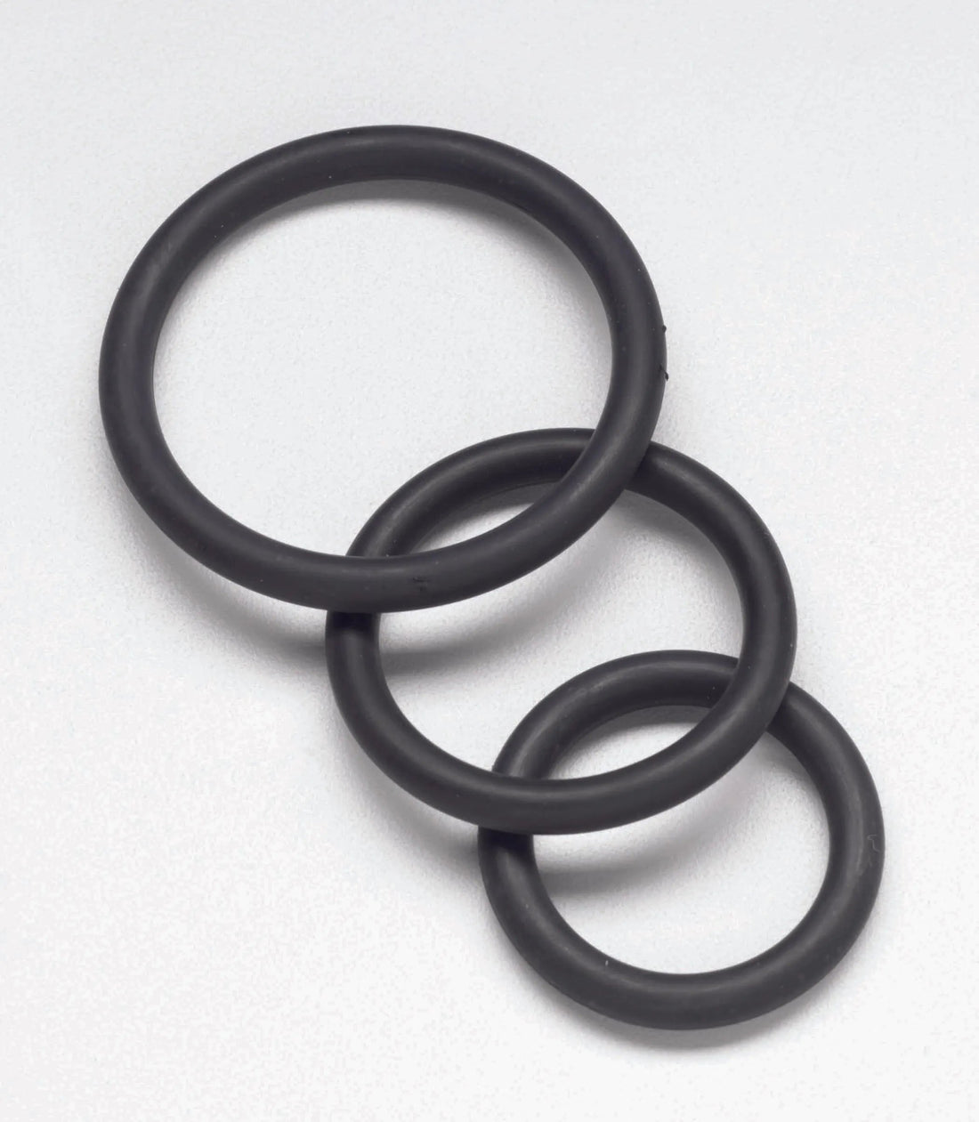 Nitrile Cock Ring Set Black Spartacus