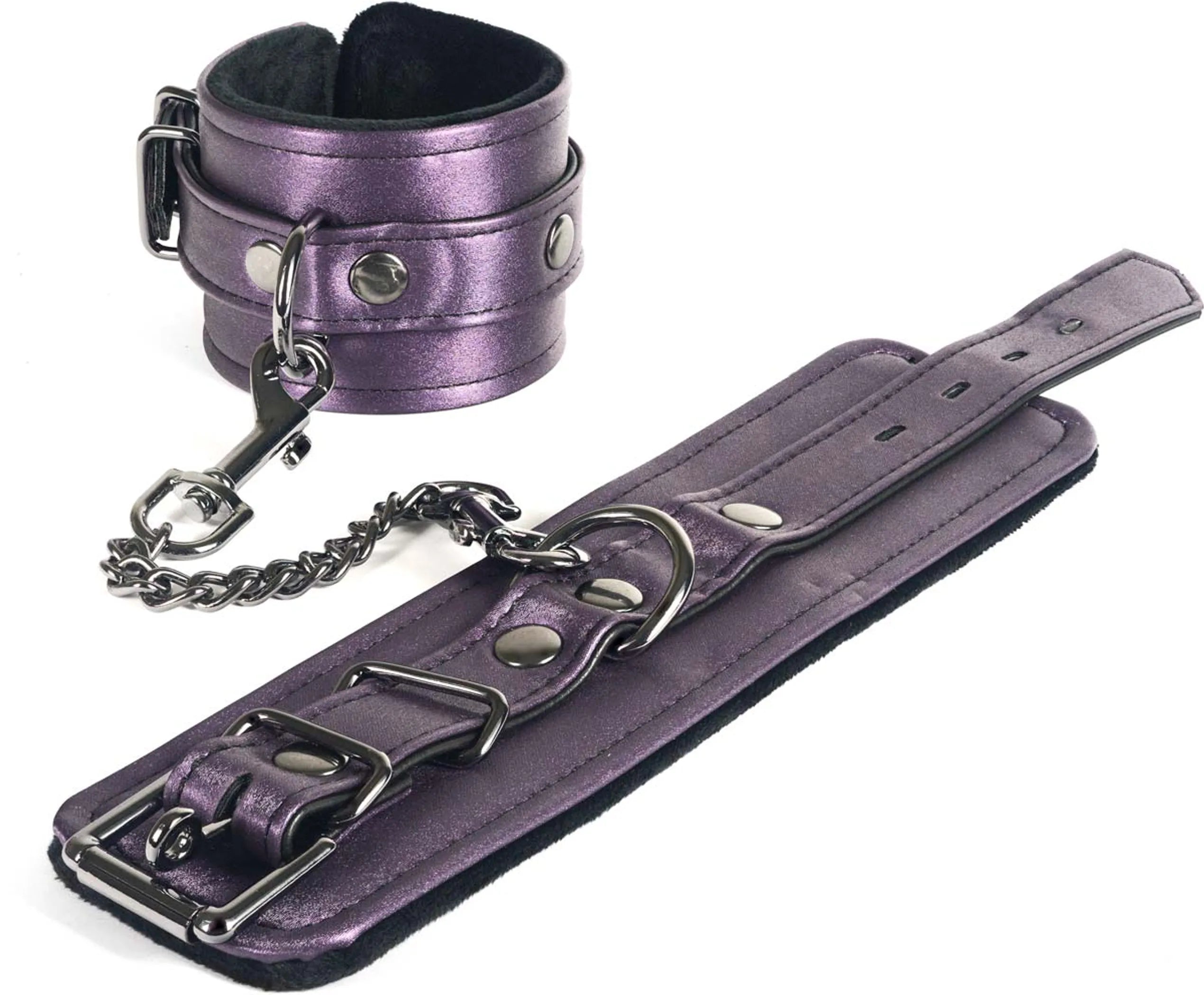 Galaxy Legend Faux Leather Wrist Restraints Purple Spartacus