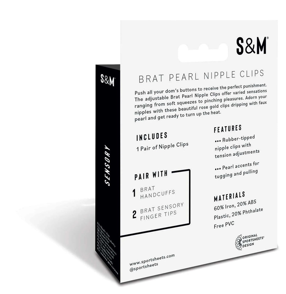 S&M Brat Pearl Nipple Clips Sport Sheets