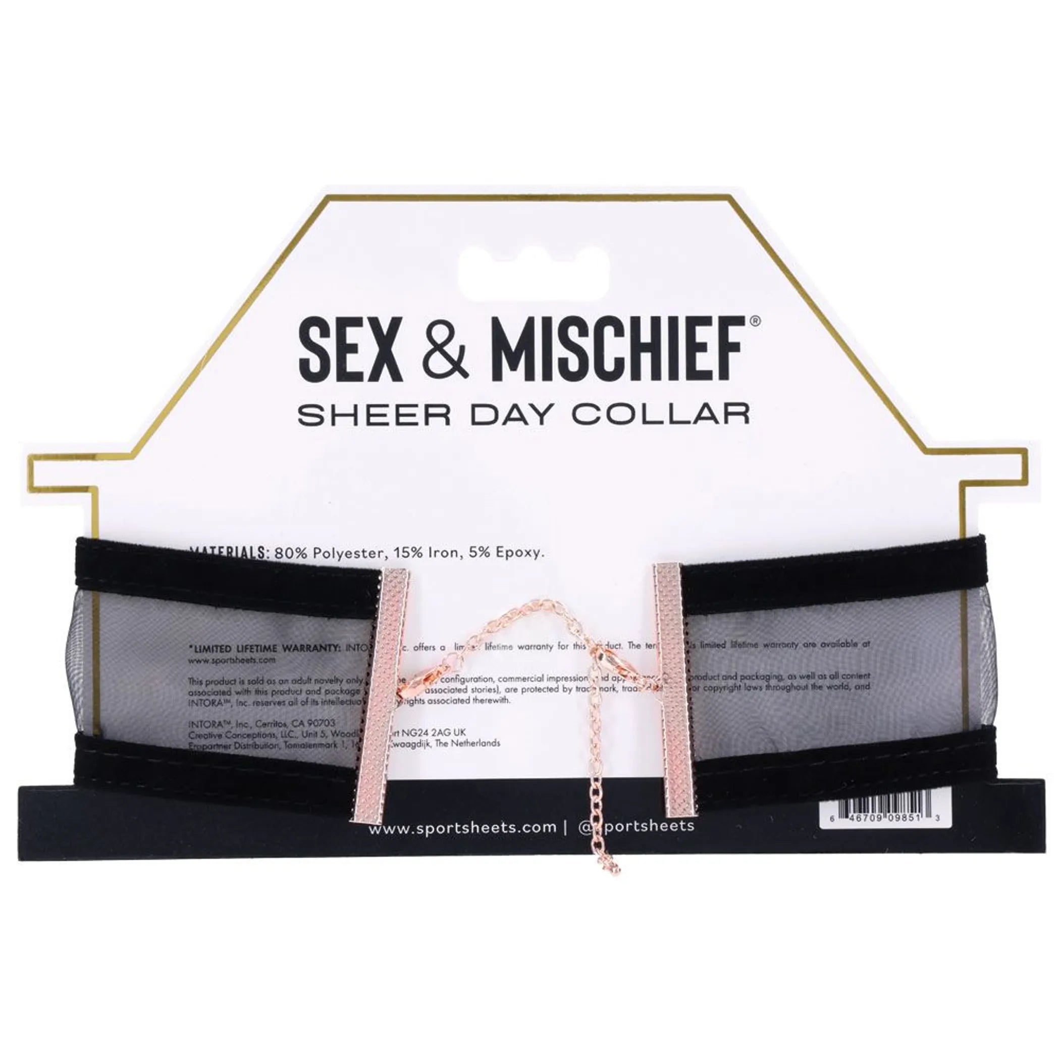 Sex & Mischief Sheer Day Collar Sport Sheets