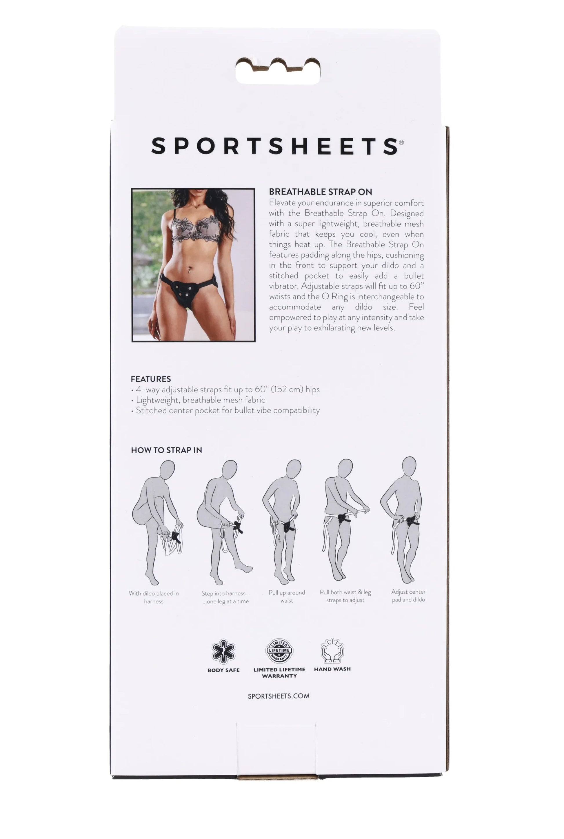 Breathable Strap-On Harness Sport Sheets