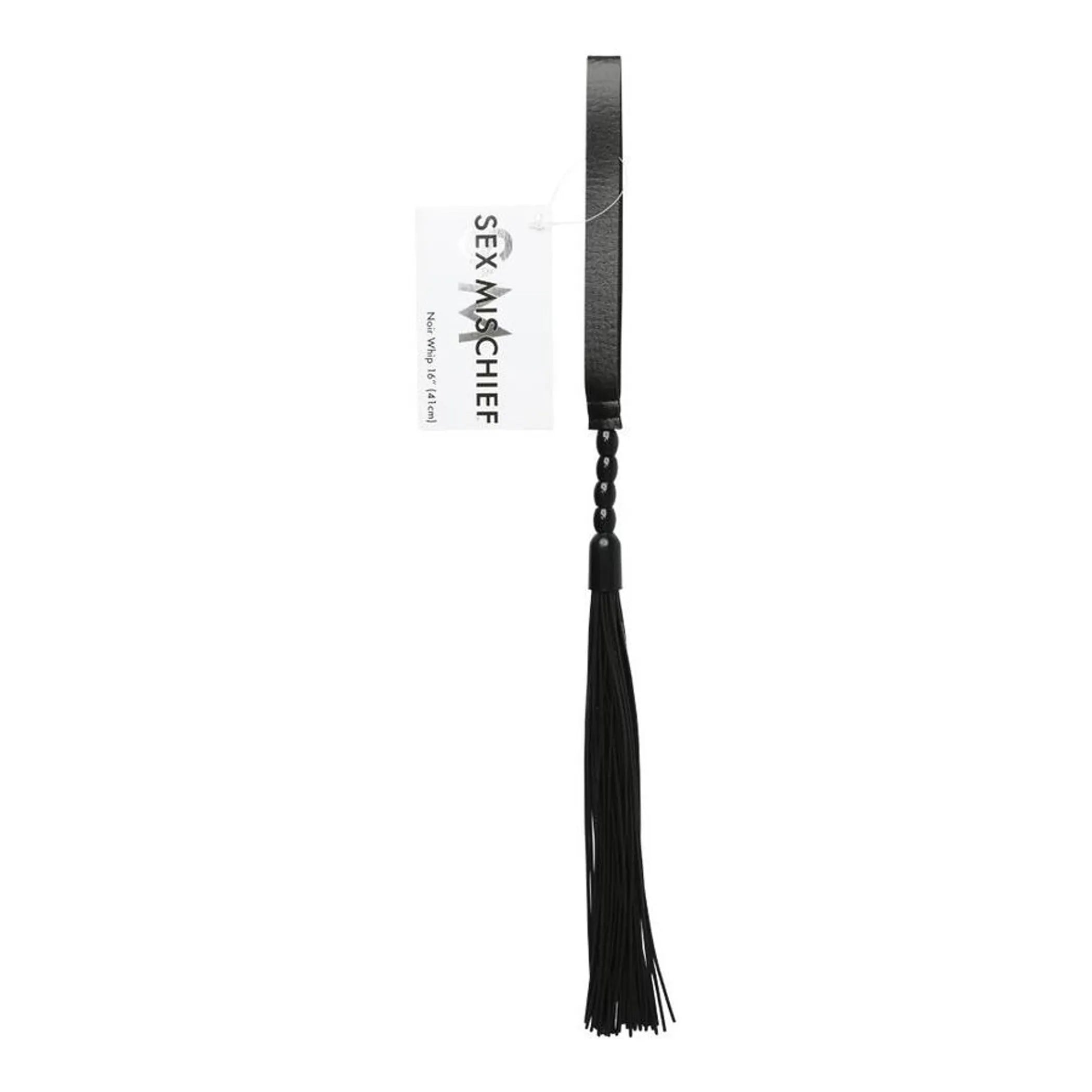 Sex & Mischief Beaded Flogger Noir Sport Sheets