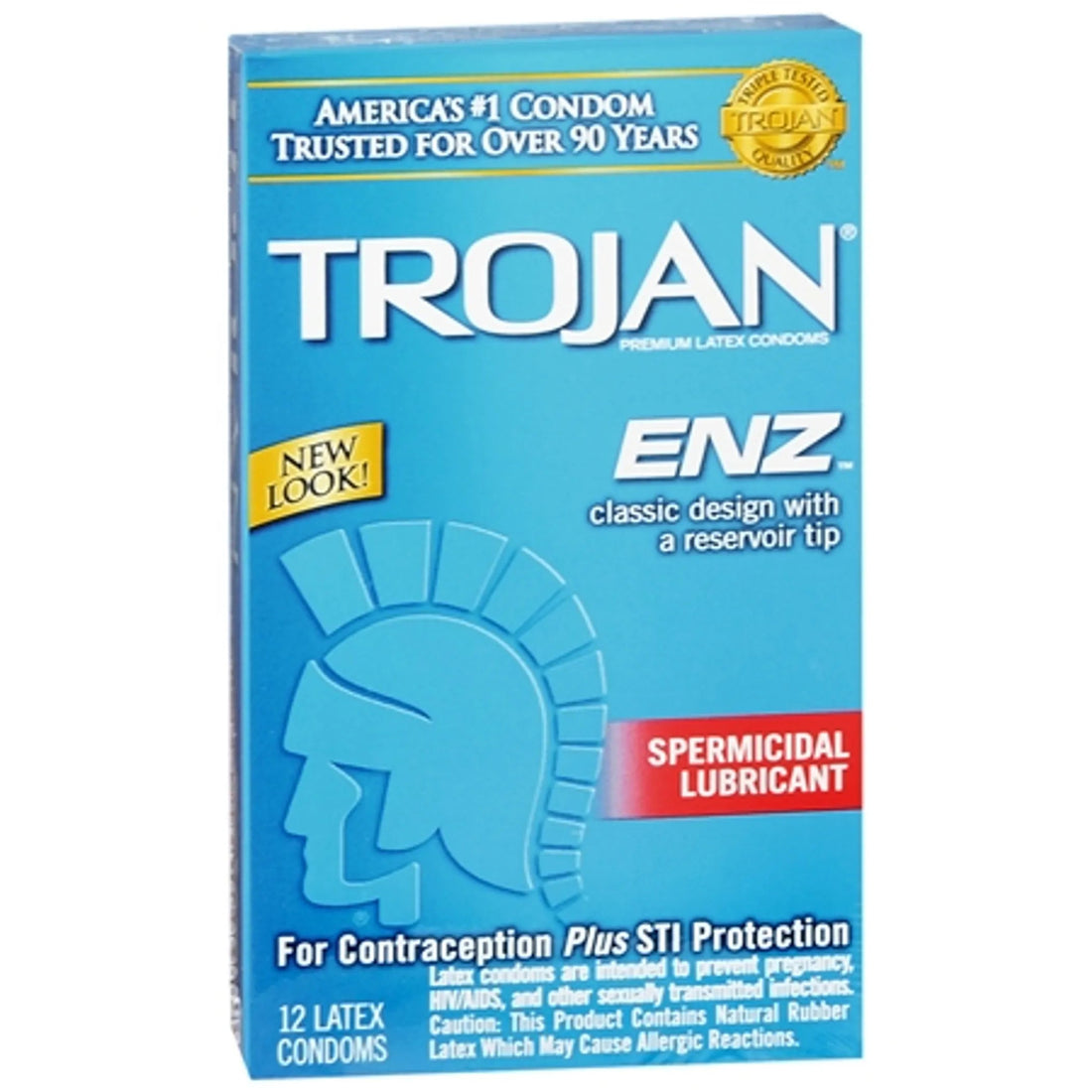 Trojan ENZ Spermicidal Condom 12 Pack Trojan