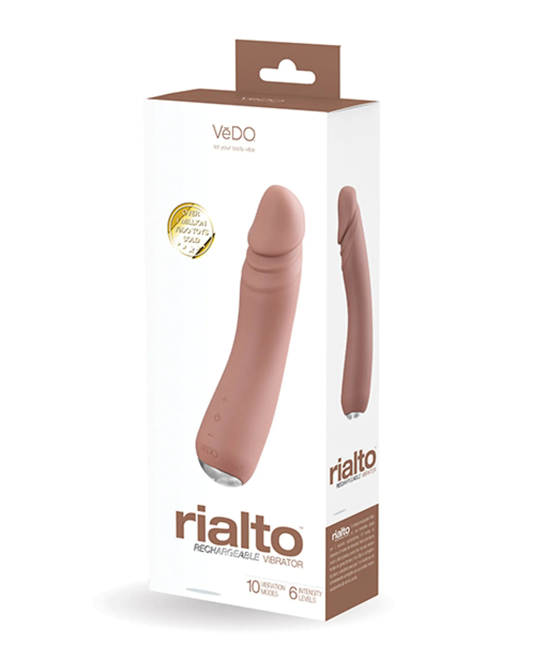Rialto Rechargeable Vibe Mocha Vedo