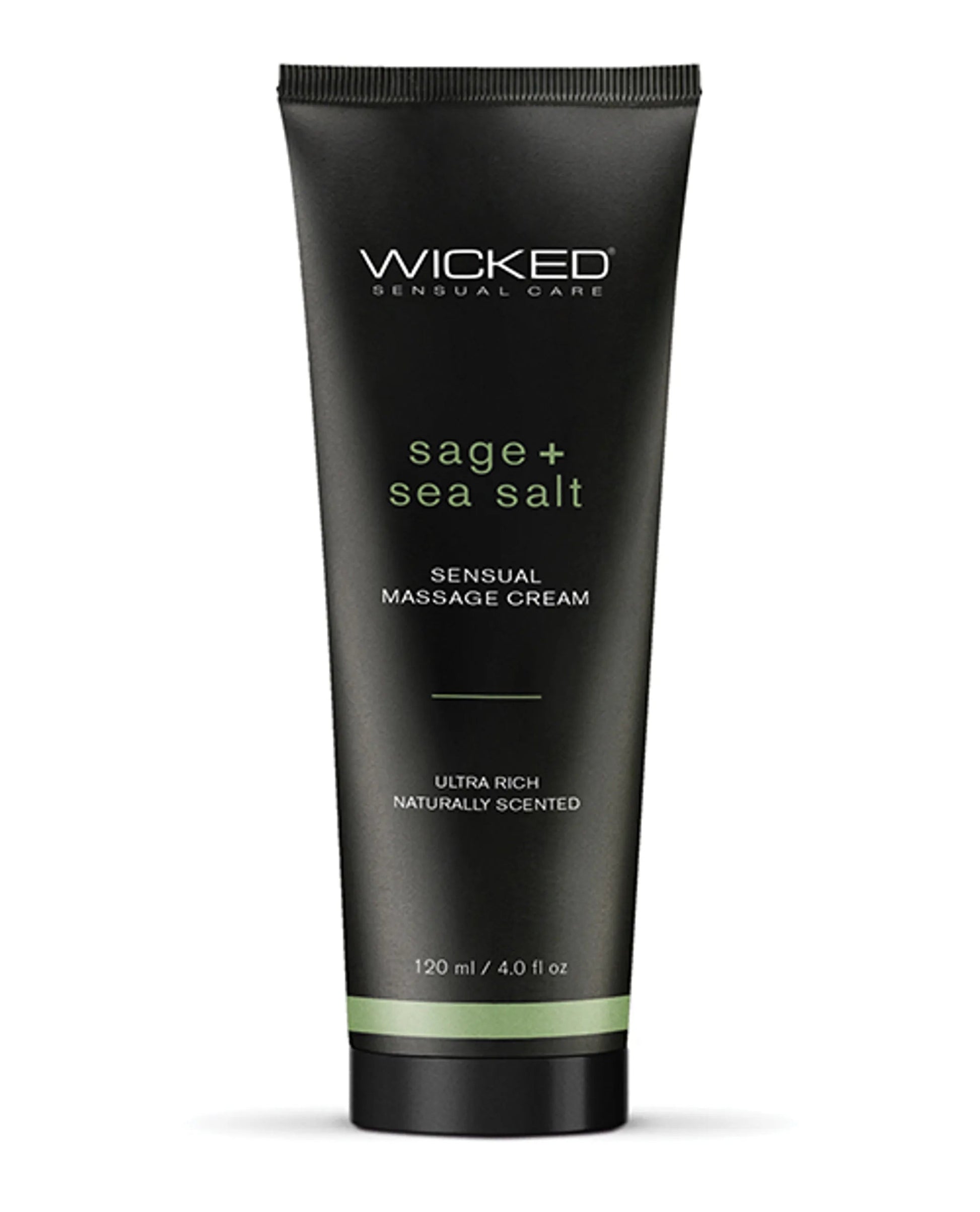 Wicked Massage Cream Sage + Sea Salt 4 Oz Wicked Lubes