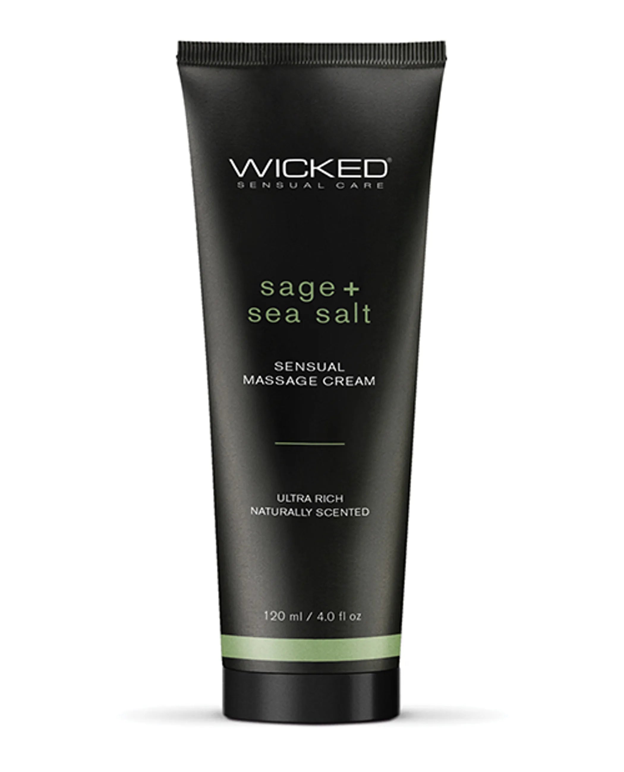 Wicked Massage Cream Sage + Sea Salt 4 Oz Wicked Lubes