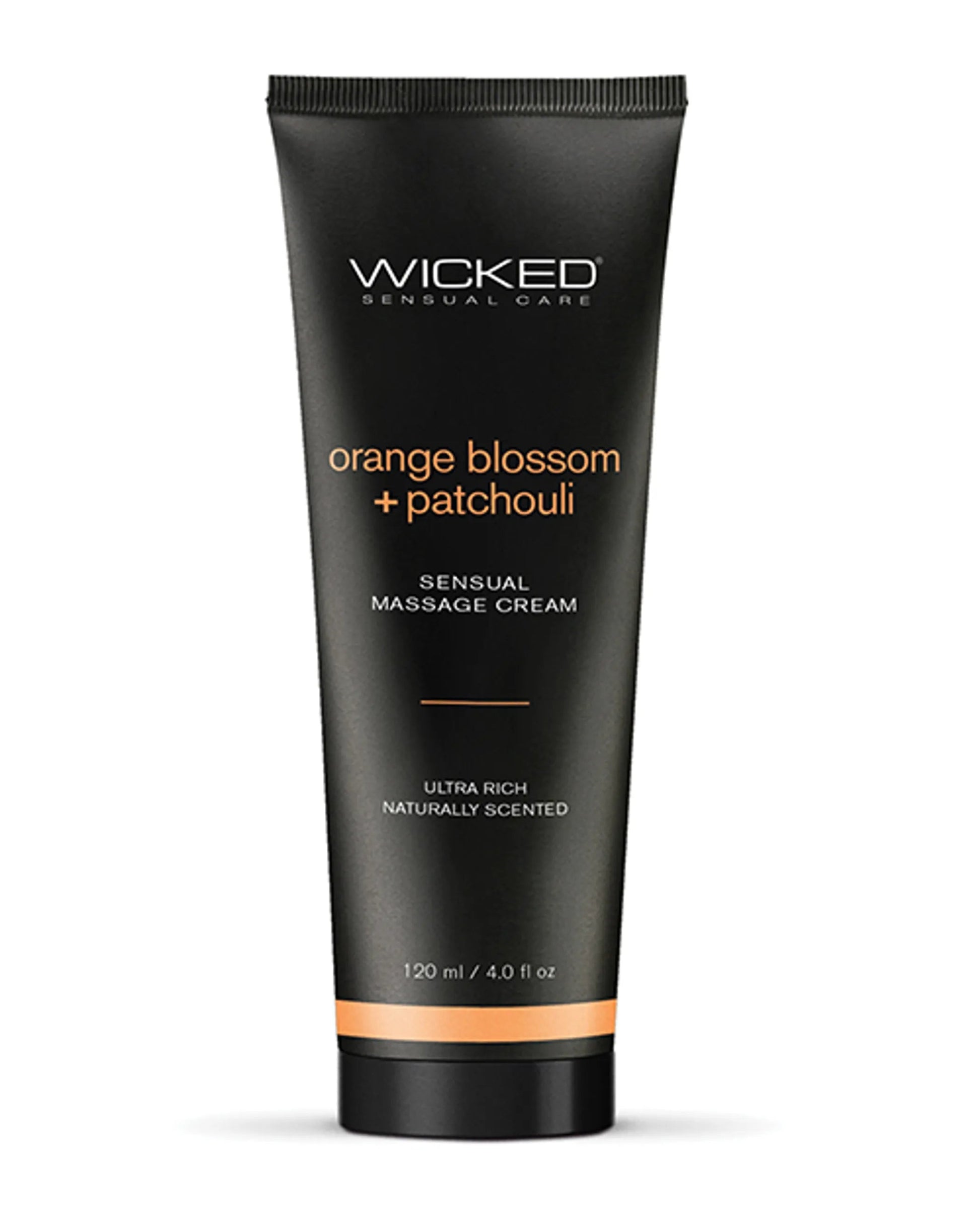 Wicked Massage Cream Orange Blossom + Patchouli 4 Oz Wicked Lubes