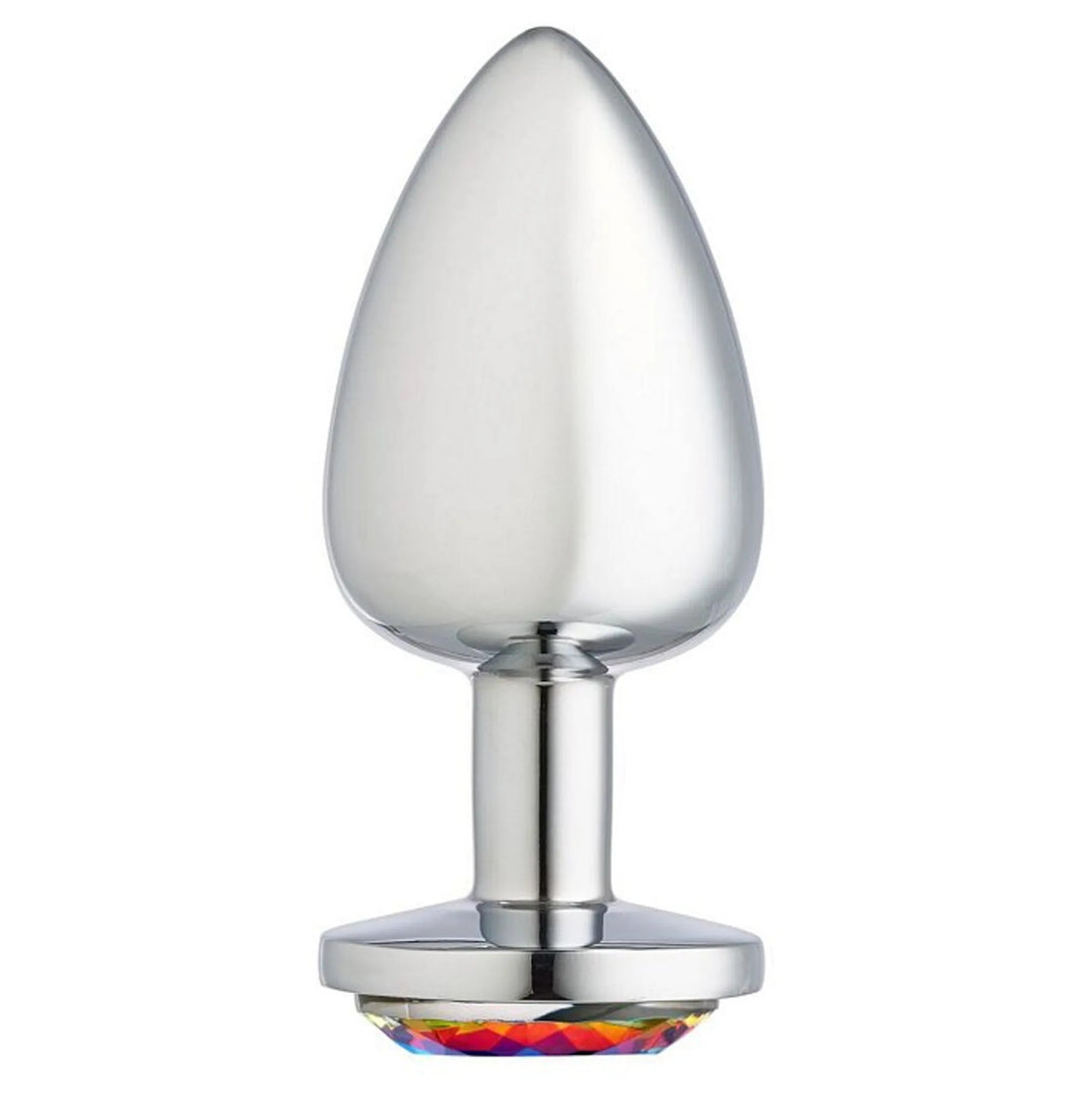 Cloud 9 Gems Silver Chromed Anal Plug Large Cloud 9 Novelties