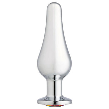 Cloud 9 Gems Silver Chromed Tall Anal Plug Small Cloud 9 Novelties