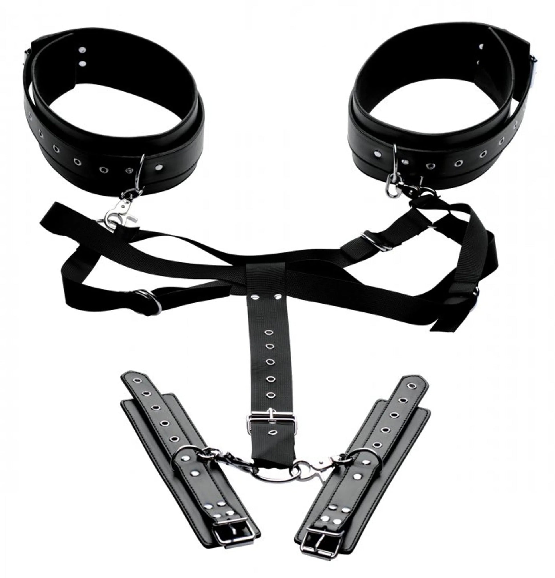 Master Series Aquire Thigh Harness and Wrist Cuffs XR Brands