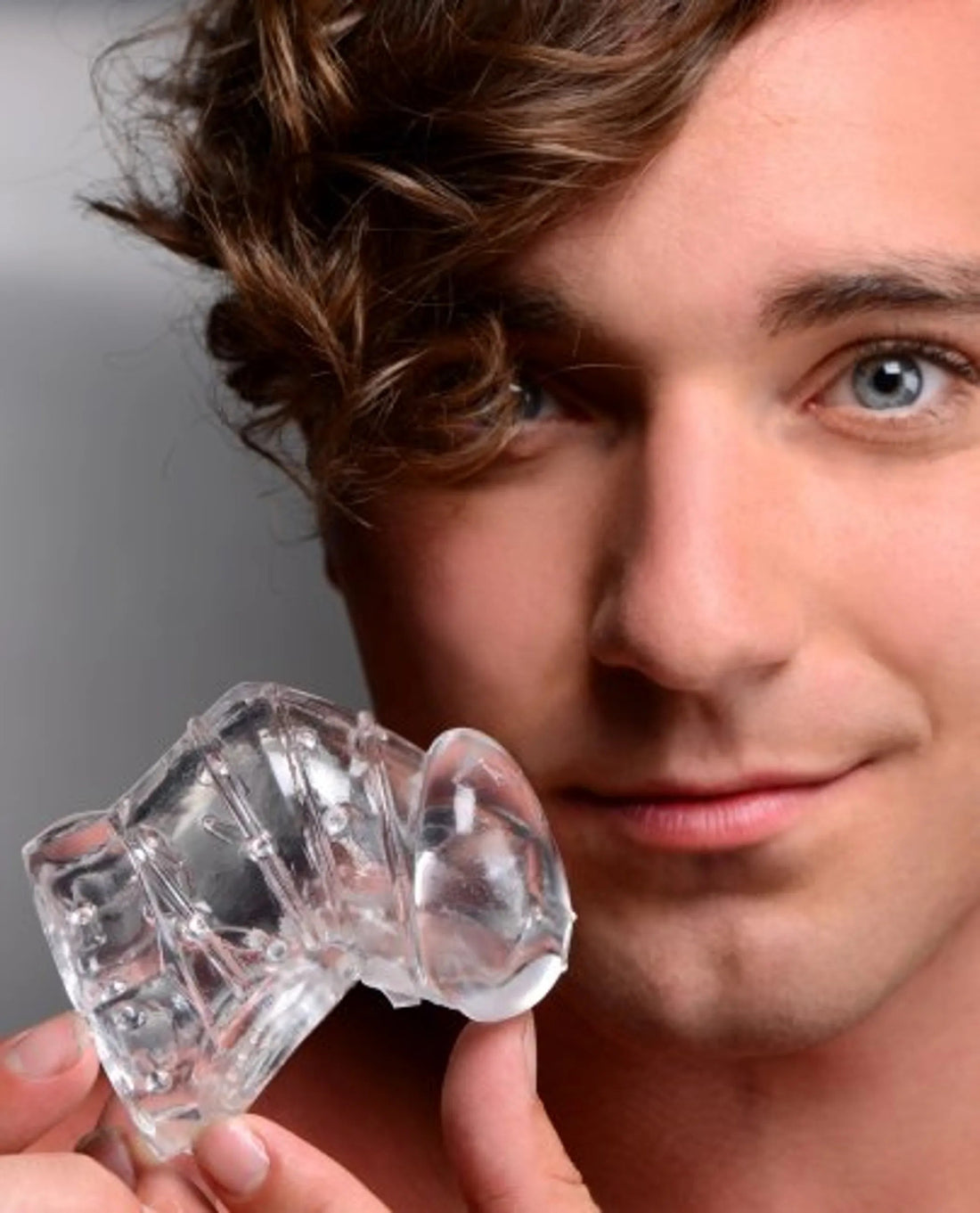 Master Series Detained 2.0 Restrictive Chastity Cage With Nubs XR Brands