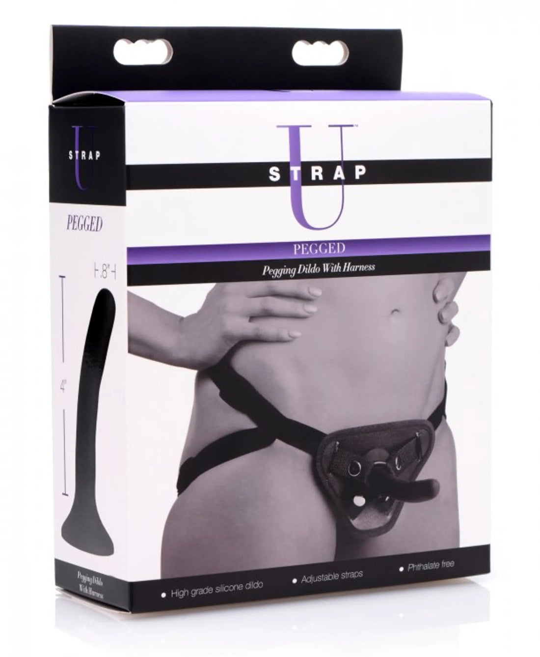 Strap U Pegged Dildo with Harness XR Brands