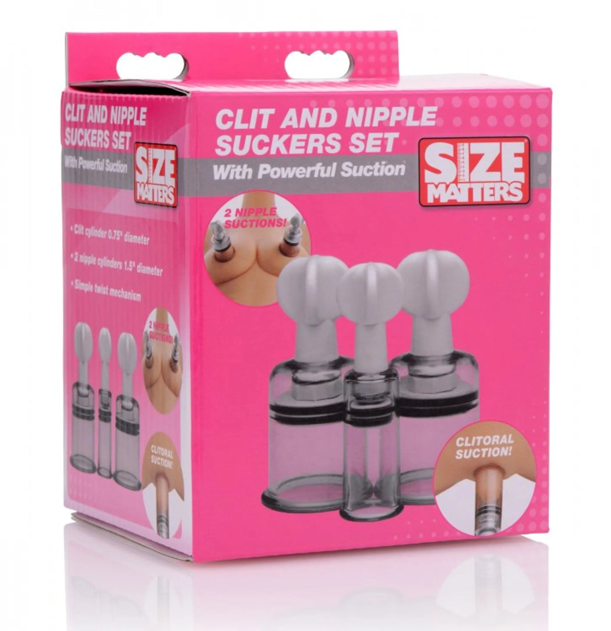 Size Matters Clit and Nipple Sucker Set XR Brands
