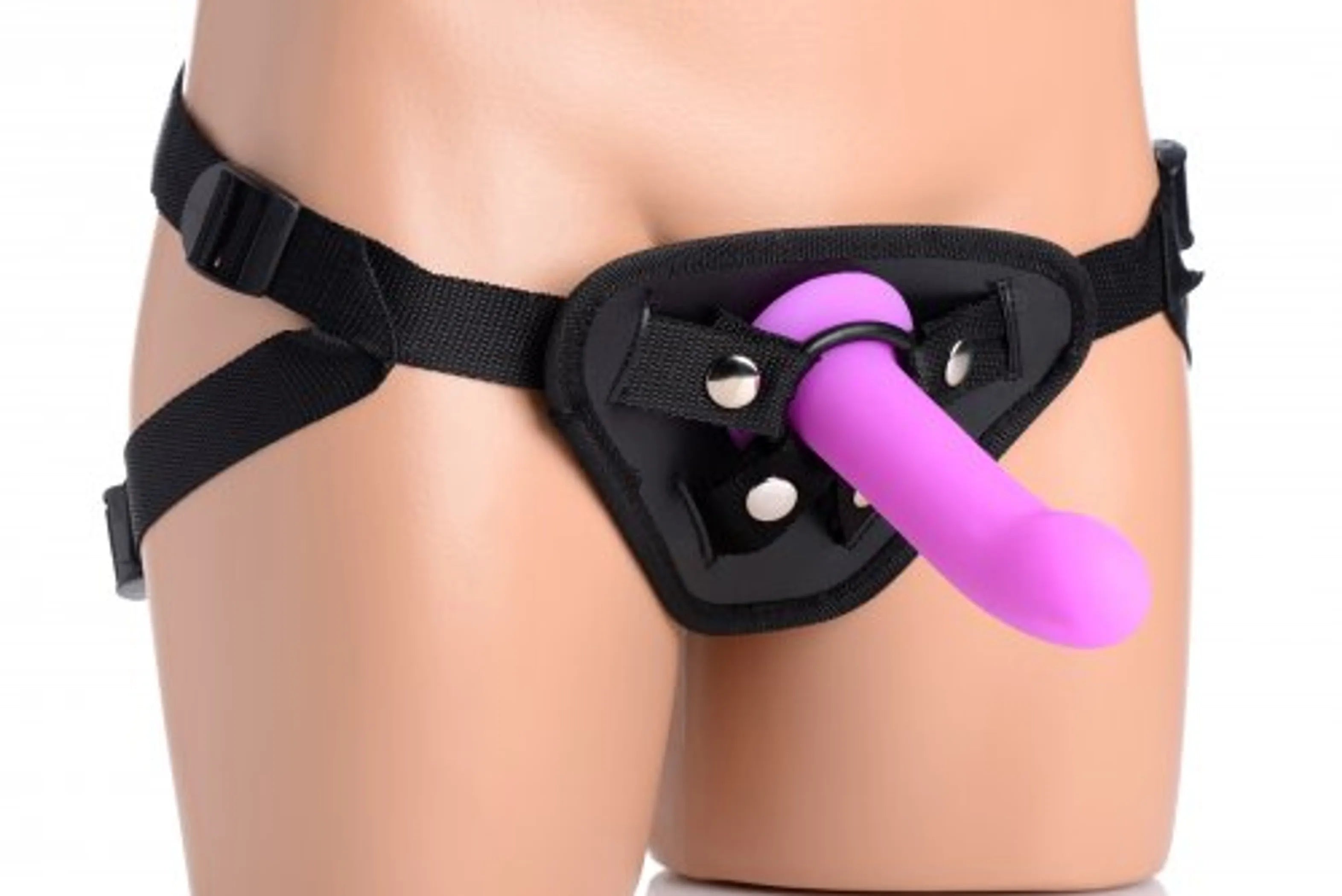 Double-G Deluxe Vibrating Silicone Strap-On Kit XR Brands