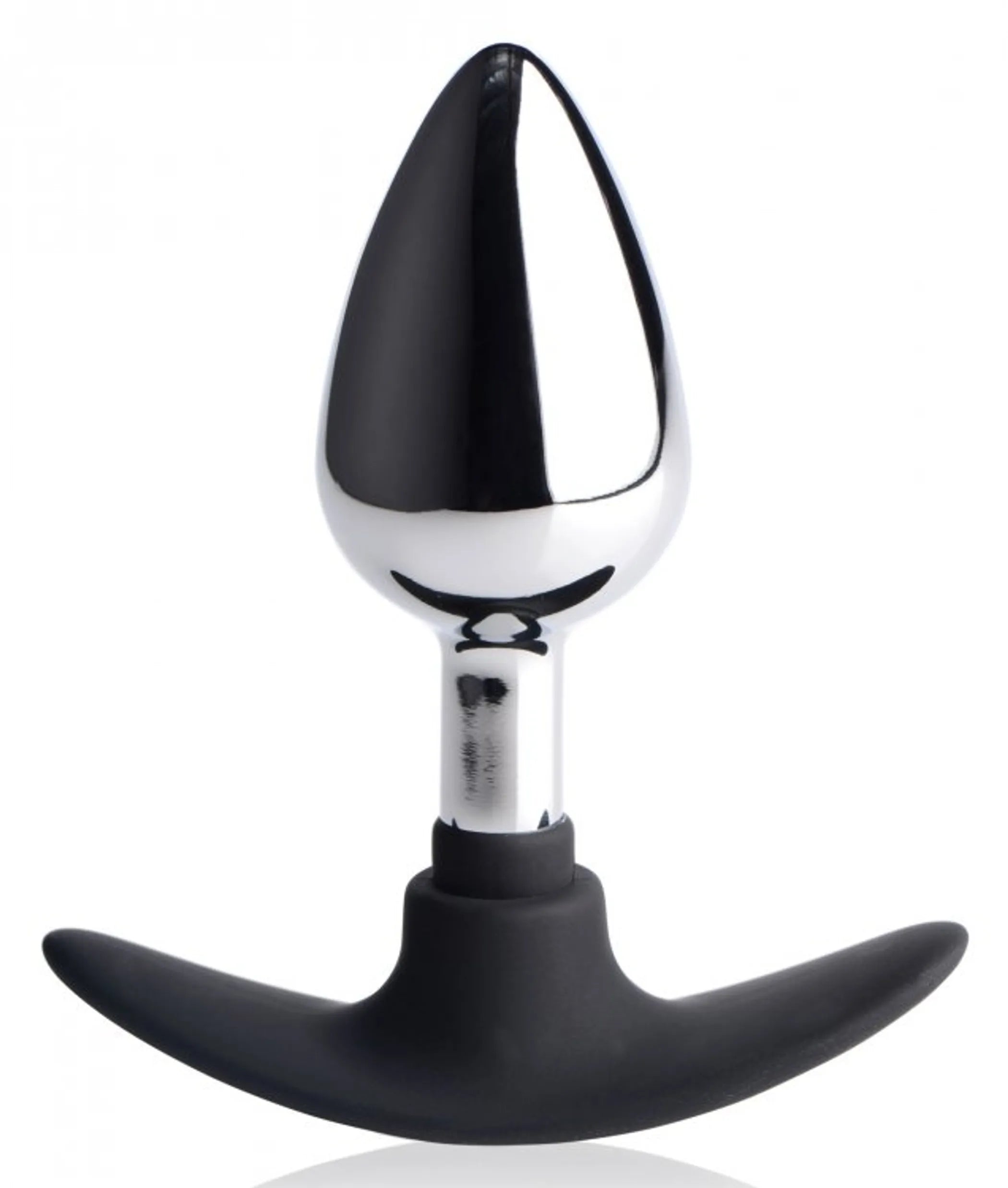 Master Series Dark Invader Metal & Silicone Anal Plug Medium XR Brands