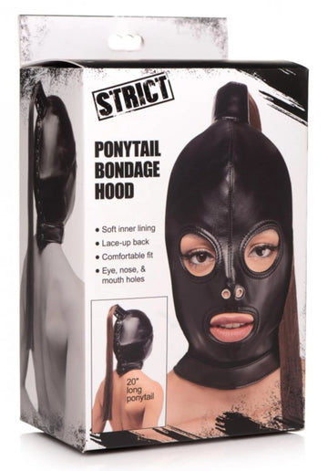 STRICT PONYTAIL BONDAGE HOOD XR Brands