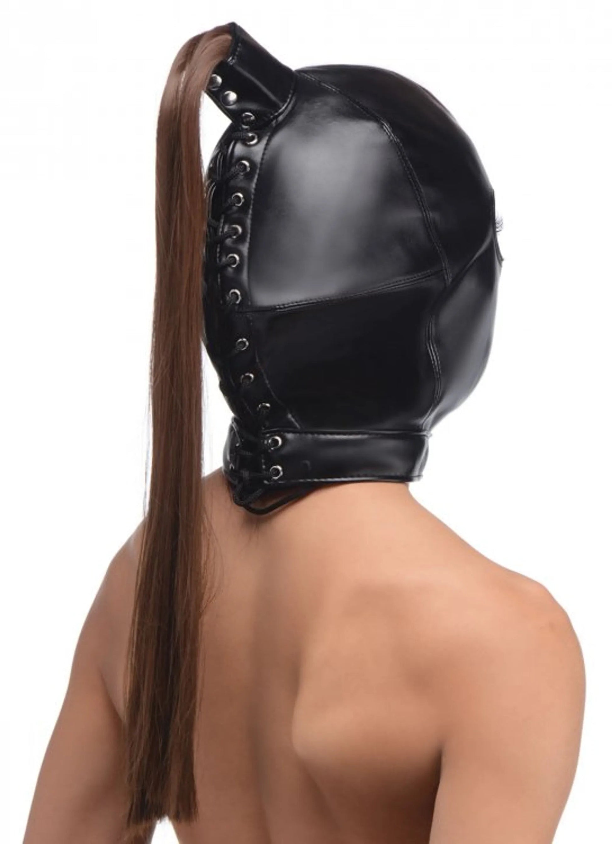 STRICT PONYTAIL BONDAGE HOOD XR Brands