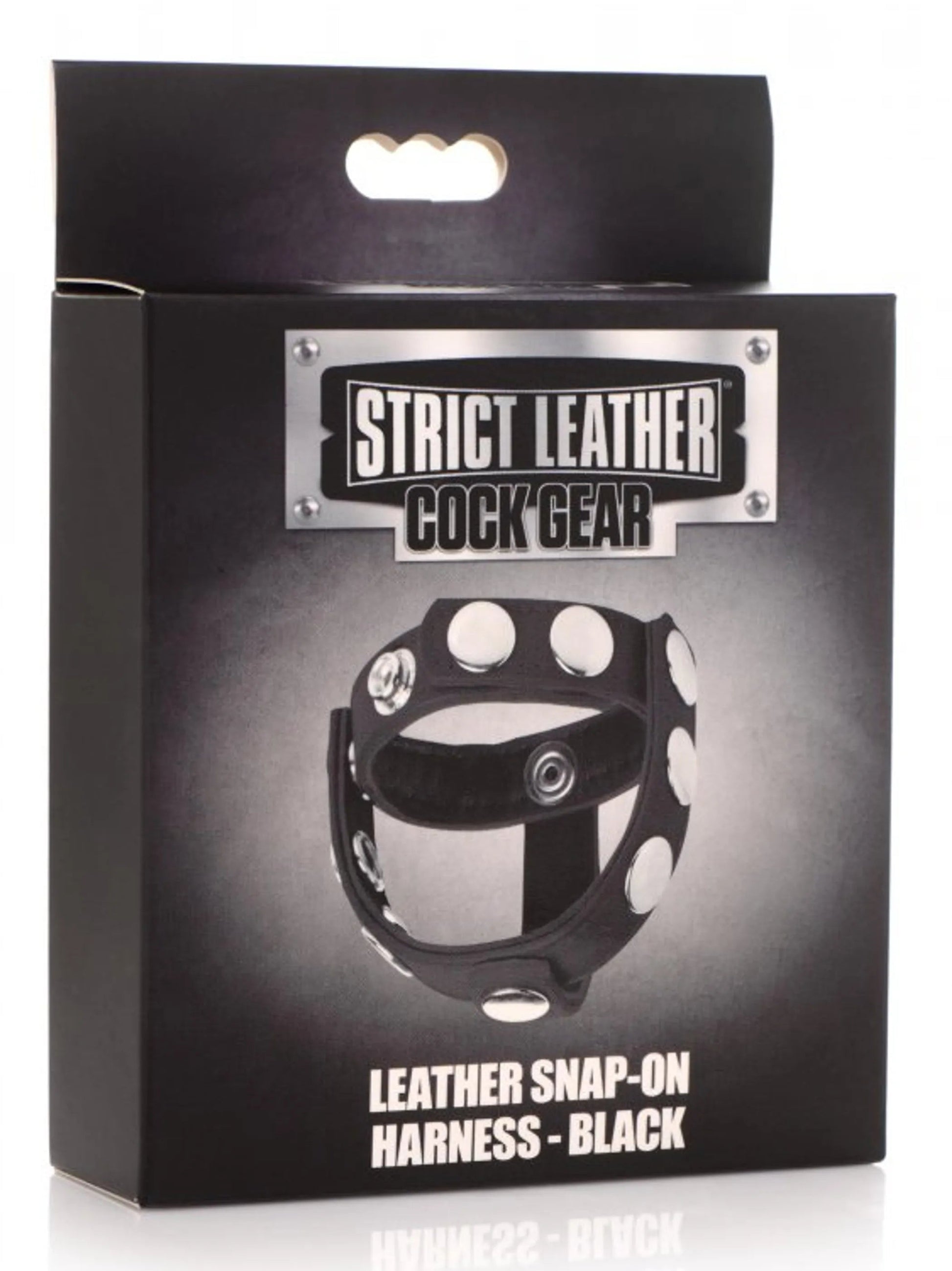 Strict Leather Cock Gear Snap-On Harness Black XR Brands