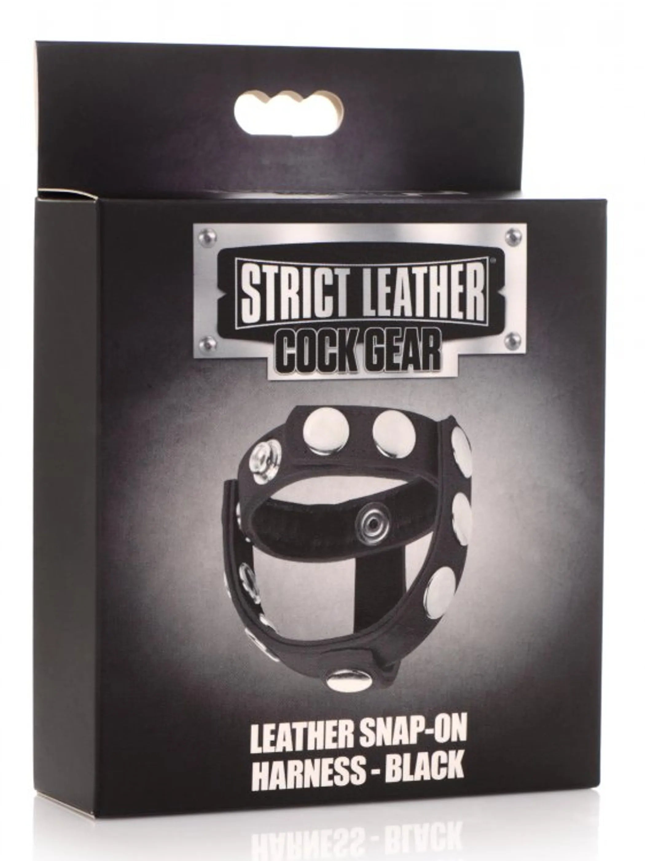 Strict Leather Cock Gear Snap-On Harness Black XR Brands