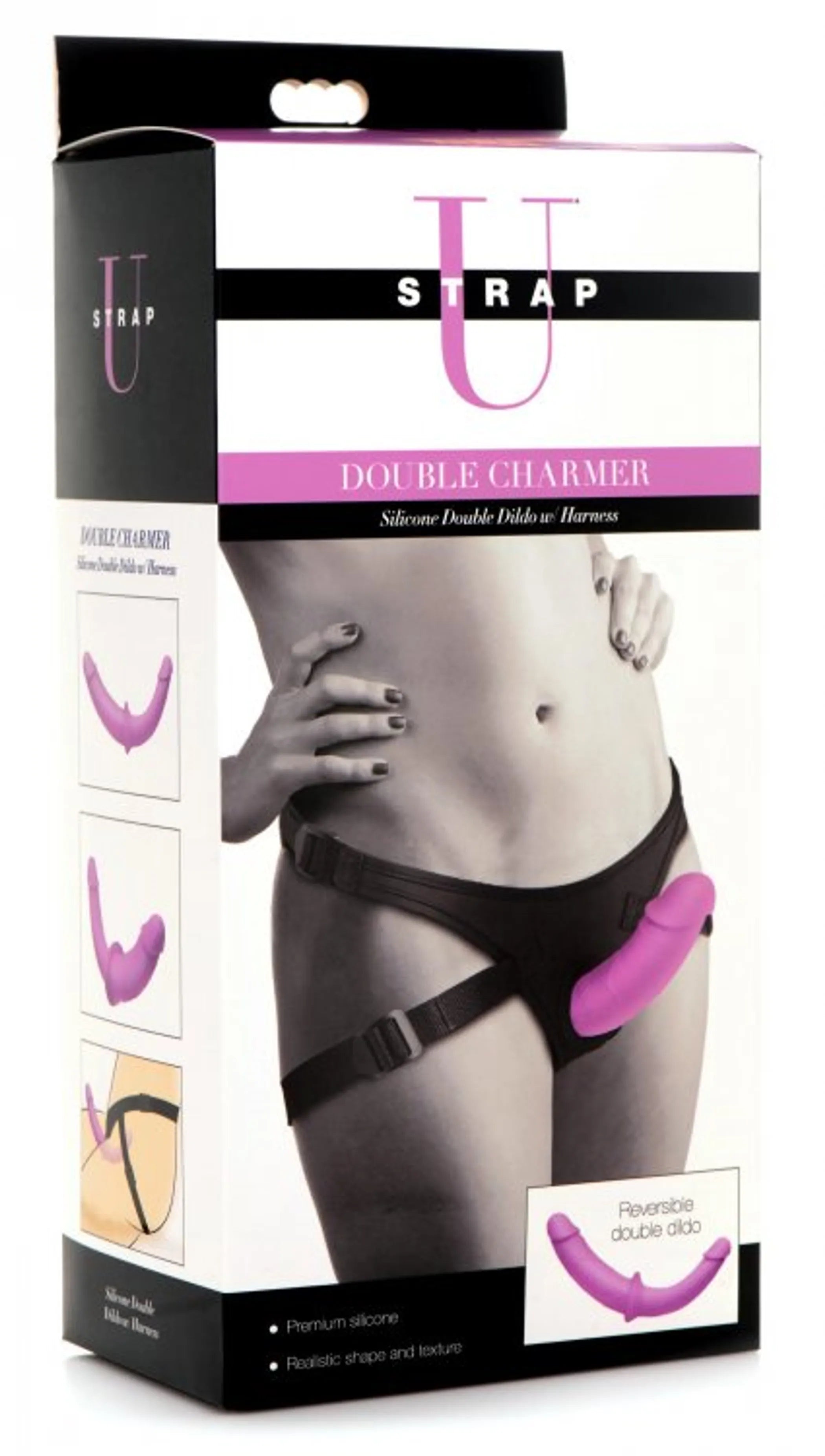 Strap U Double Charmer Double Dildo with Harness XR Brands