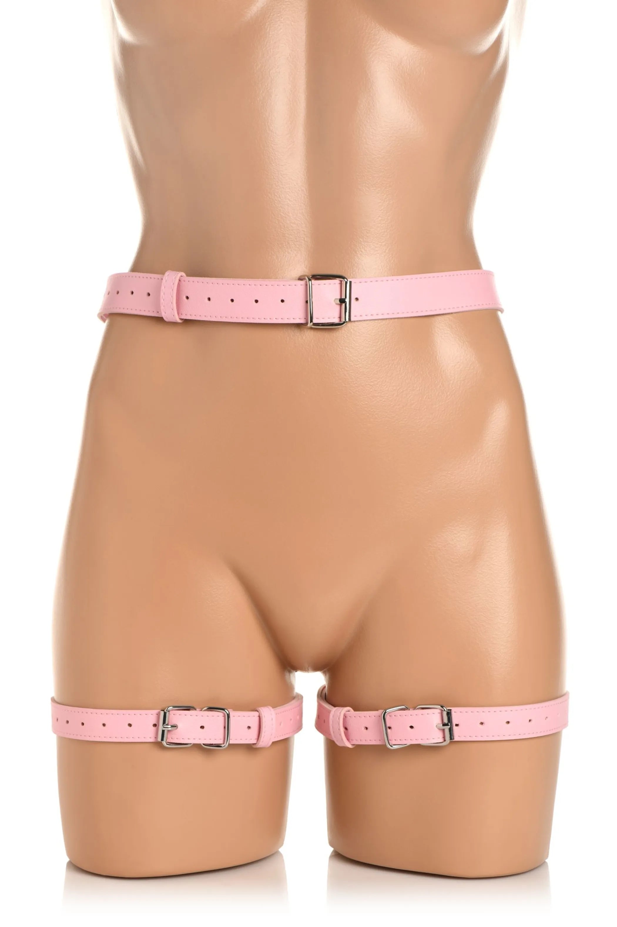 Strict Bondage Harness with Bows Pink XL/2XL XR Brands