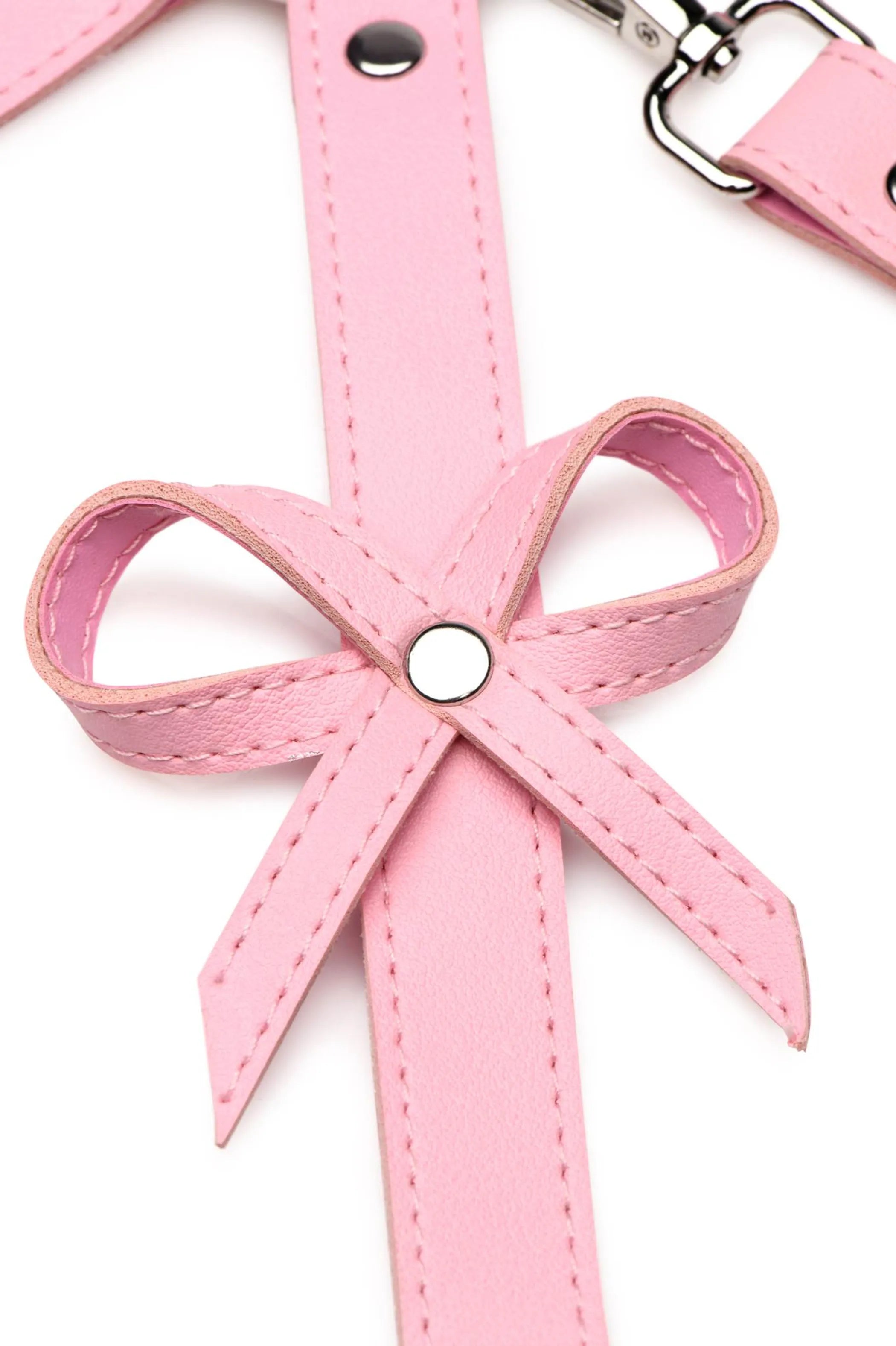 Strict Bondage Harness with Bows Pink XL/2XL XR Brands