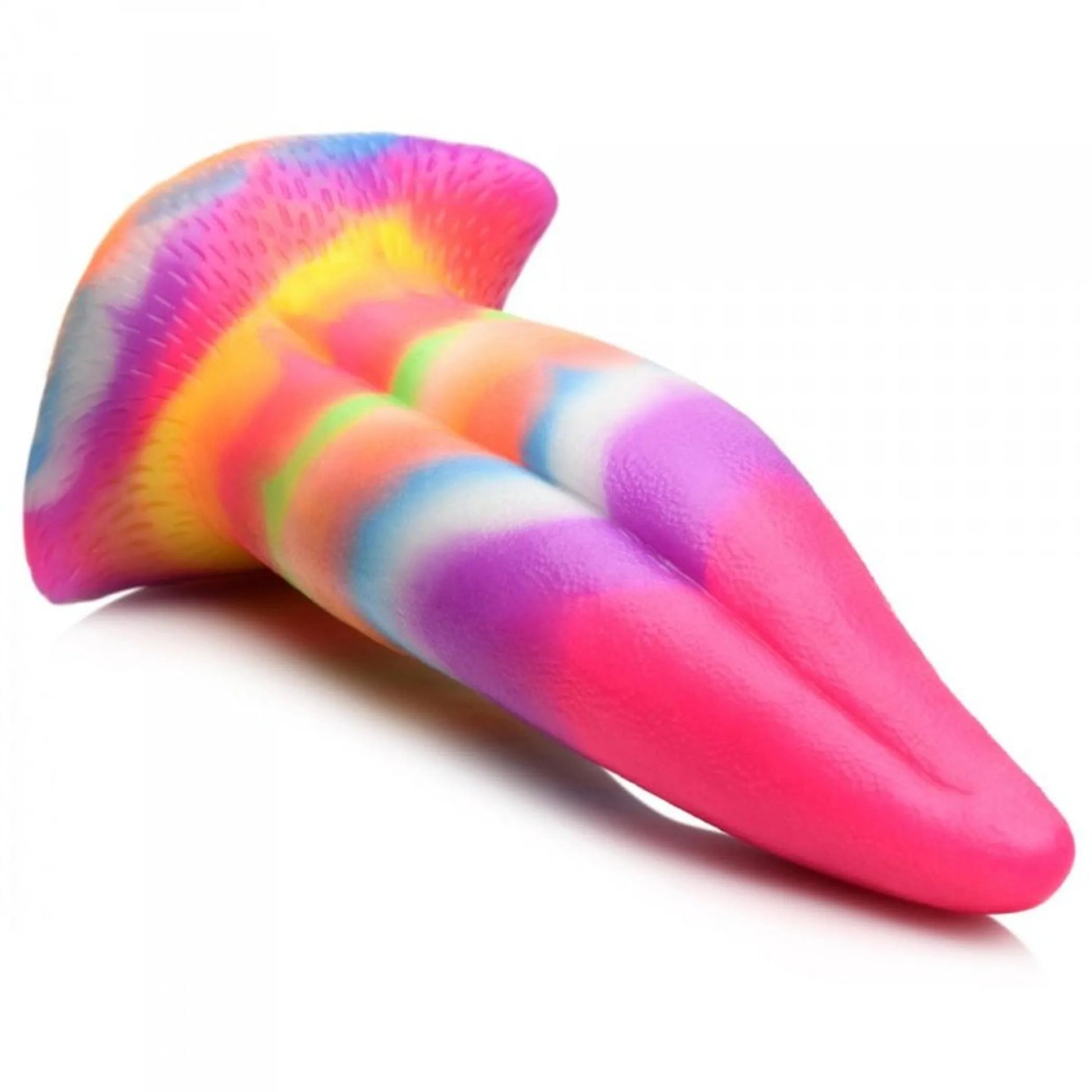 Unicorn Kiss Glow in the Dark Tongue Dildo XR Brands