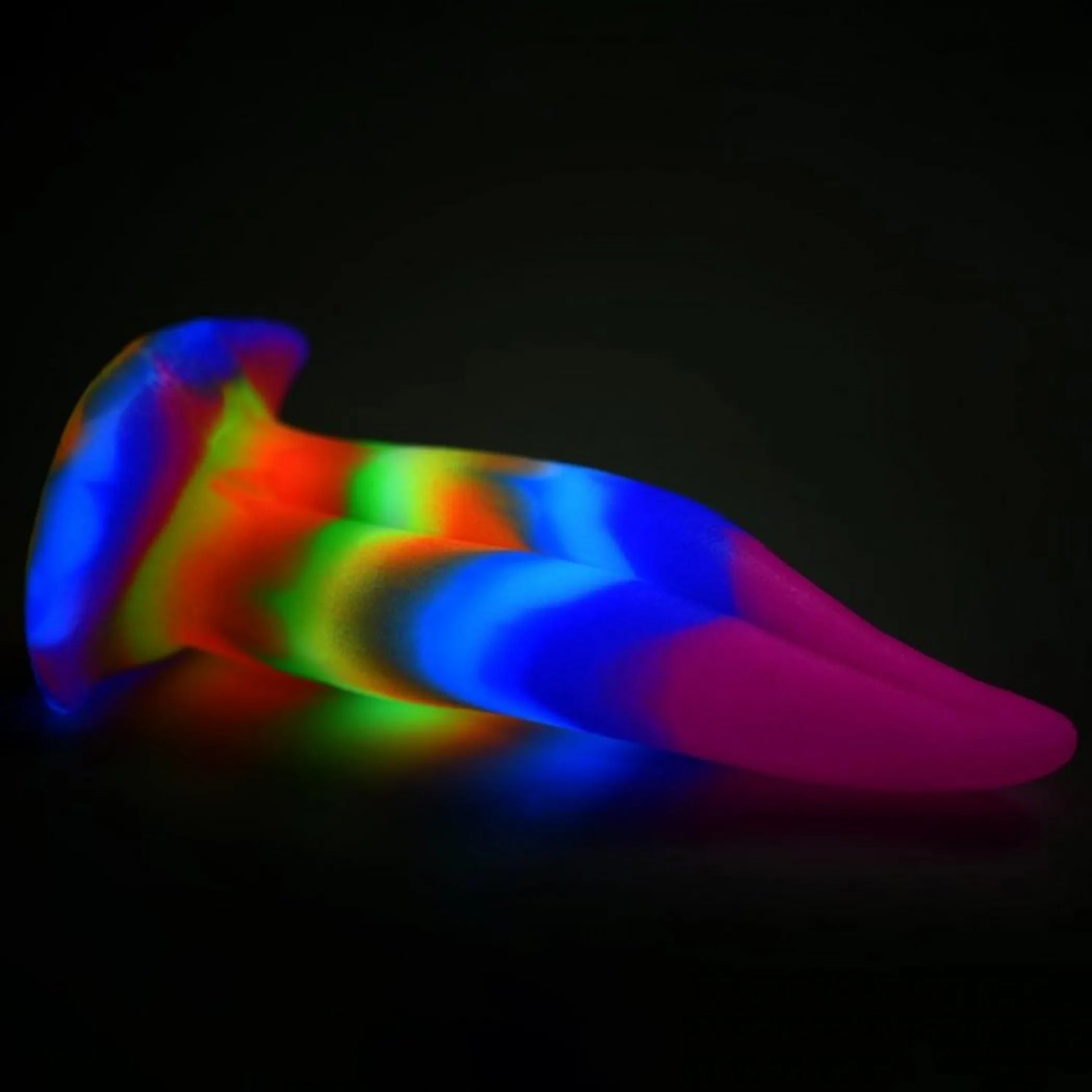 Unicorn Kiss Glow in the Dark Tongue Dildo XR Brands