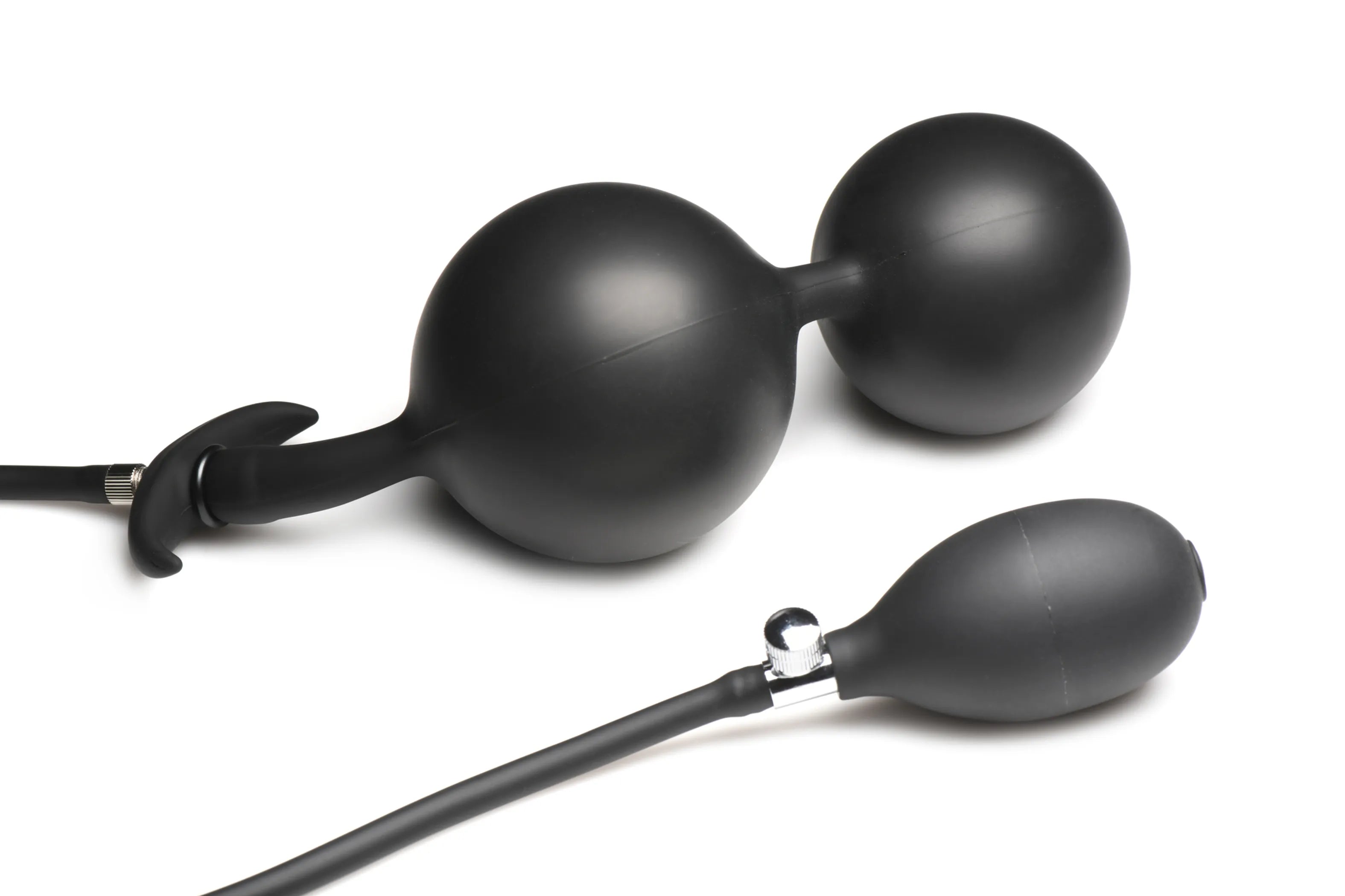 Master Series Ass Rattler Weighted Inflatable Plug XR Brands