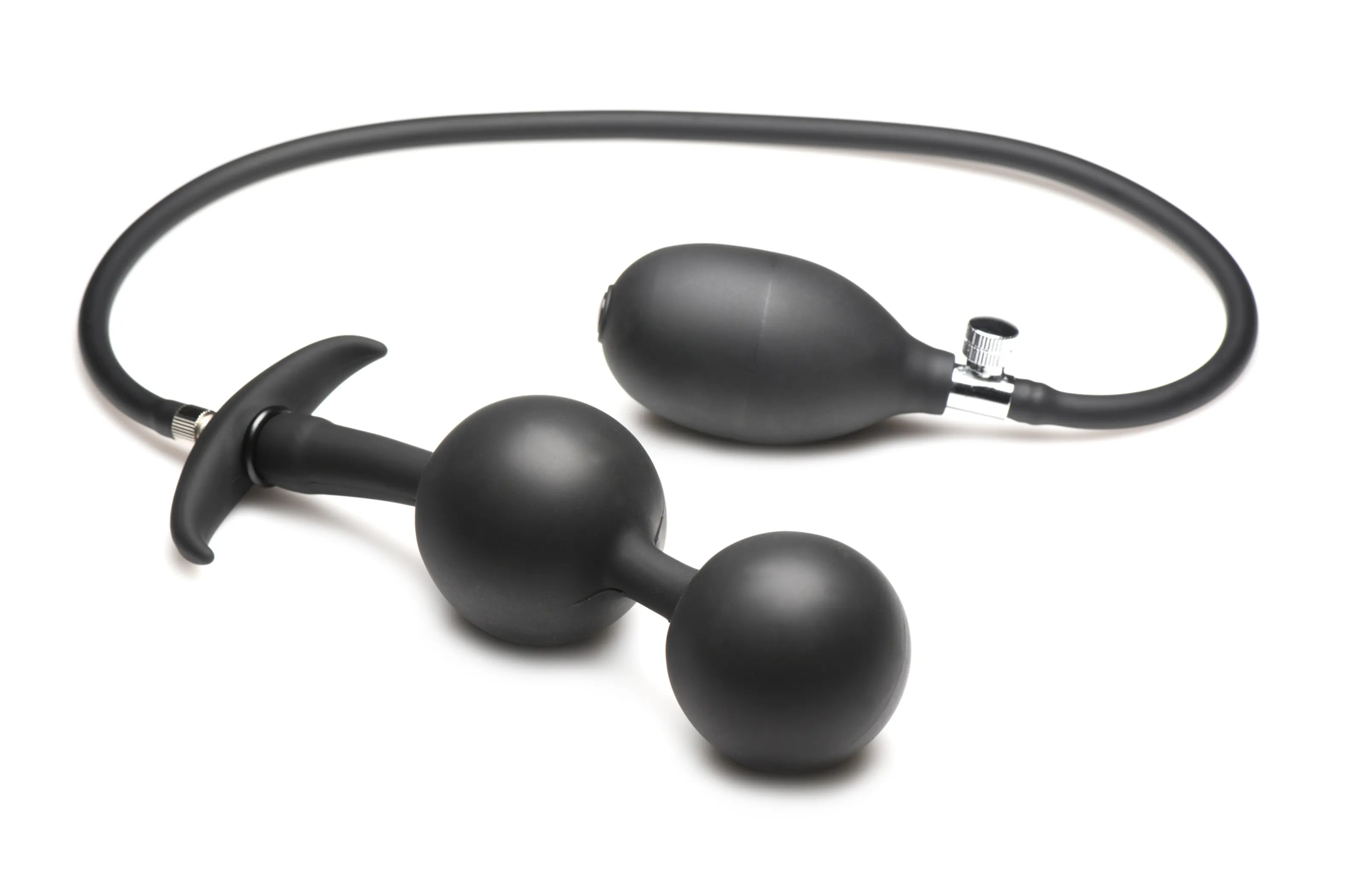 Master Series Ass Rattler Weighted Inflatable Plug XR Brands