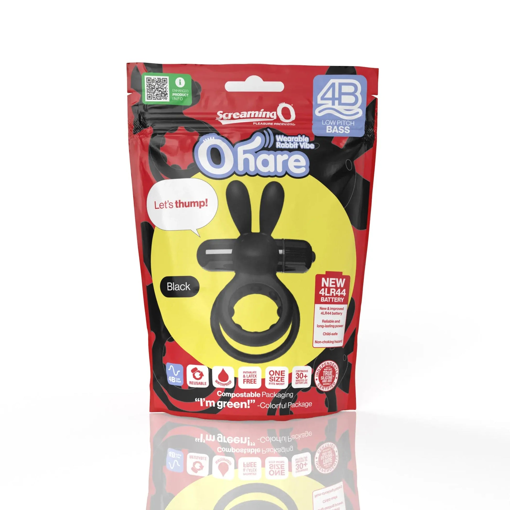4B OHare Vibrating Cock Ring Screaming O