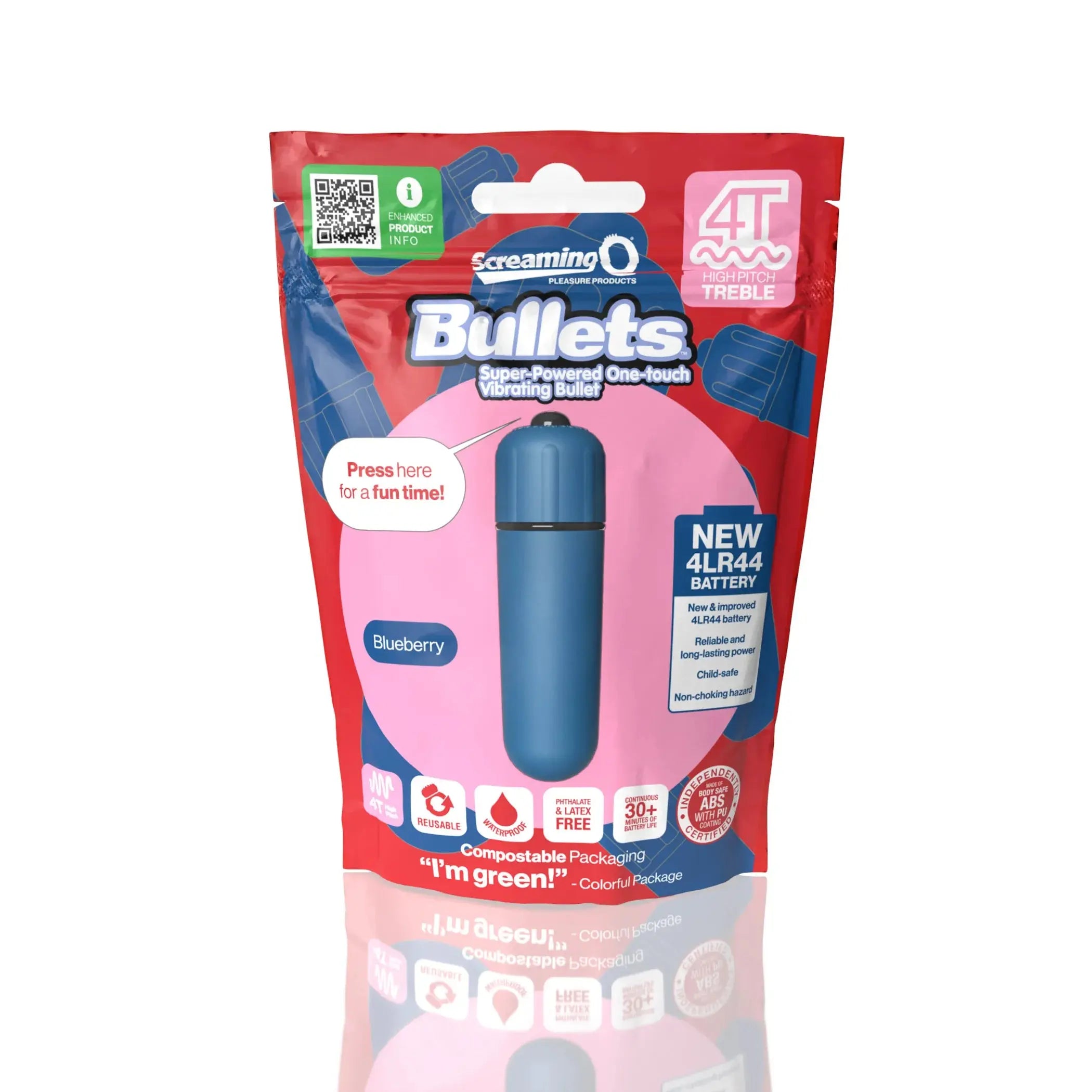 4T Bullet Vibrator Blueberry Treble Screaming O