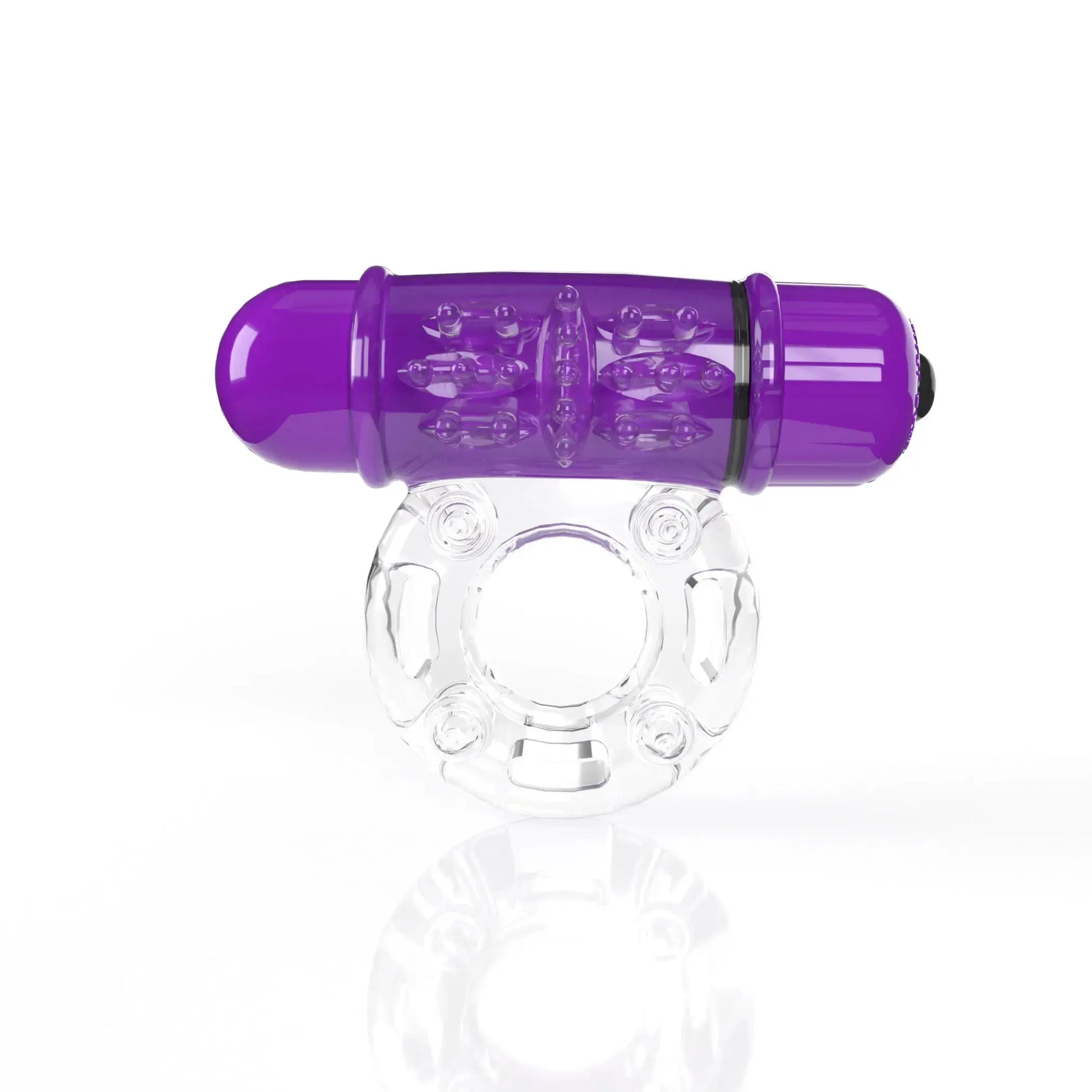 4T Owow Grape Treble Vibrating Cock Ring Screaming O