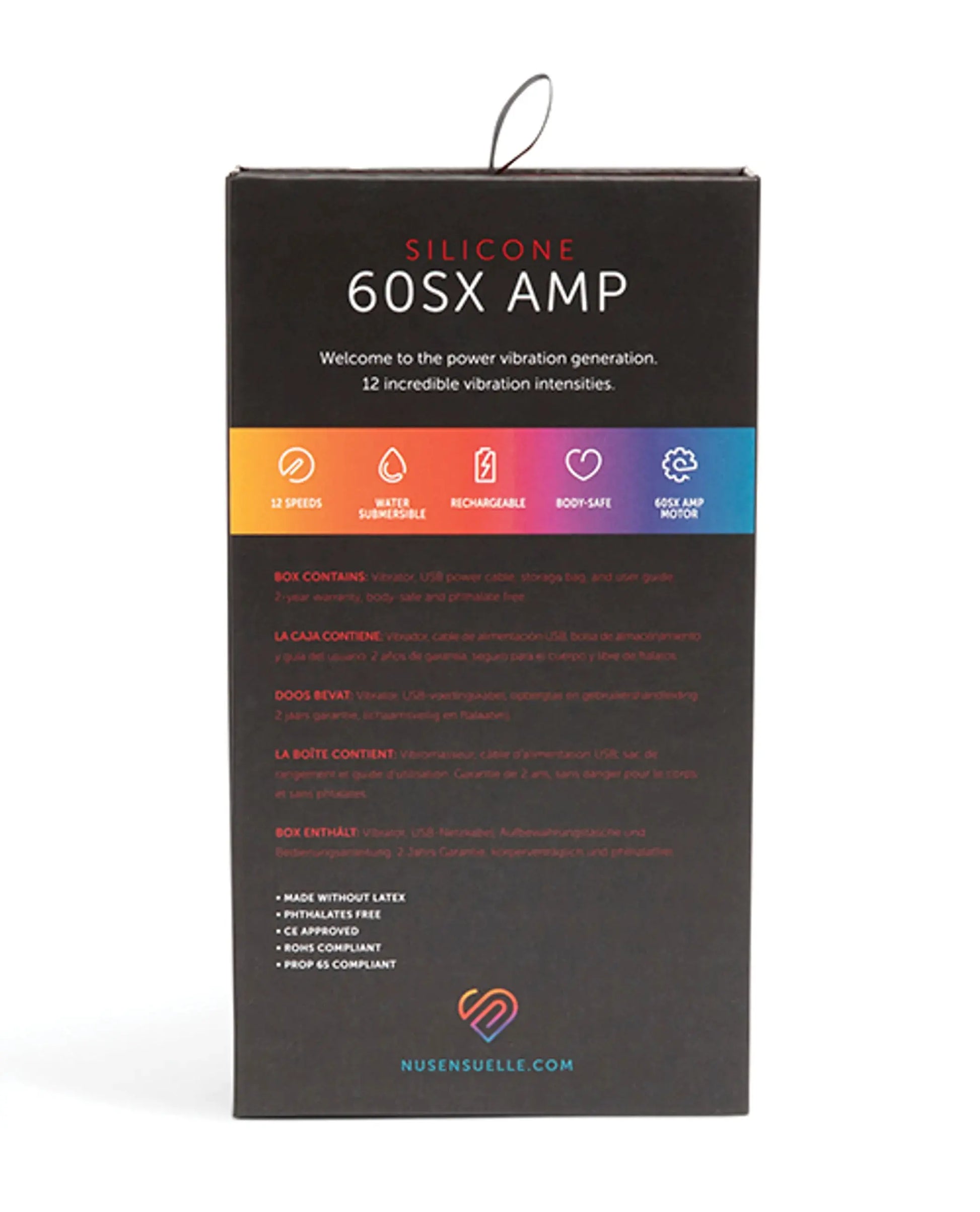 60SX Amp Silicone Bullet Nu Sensuelle